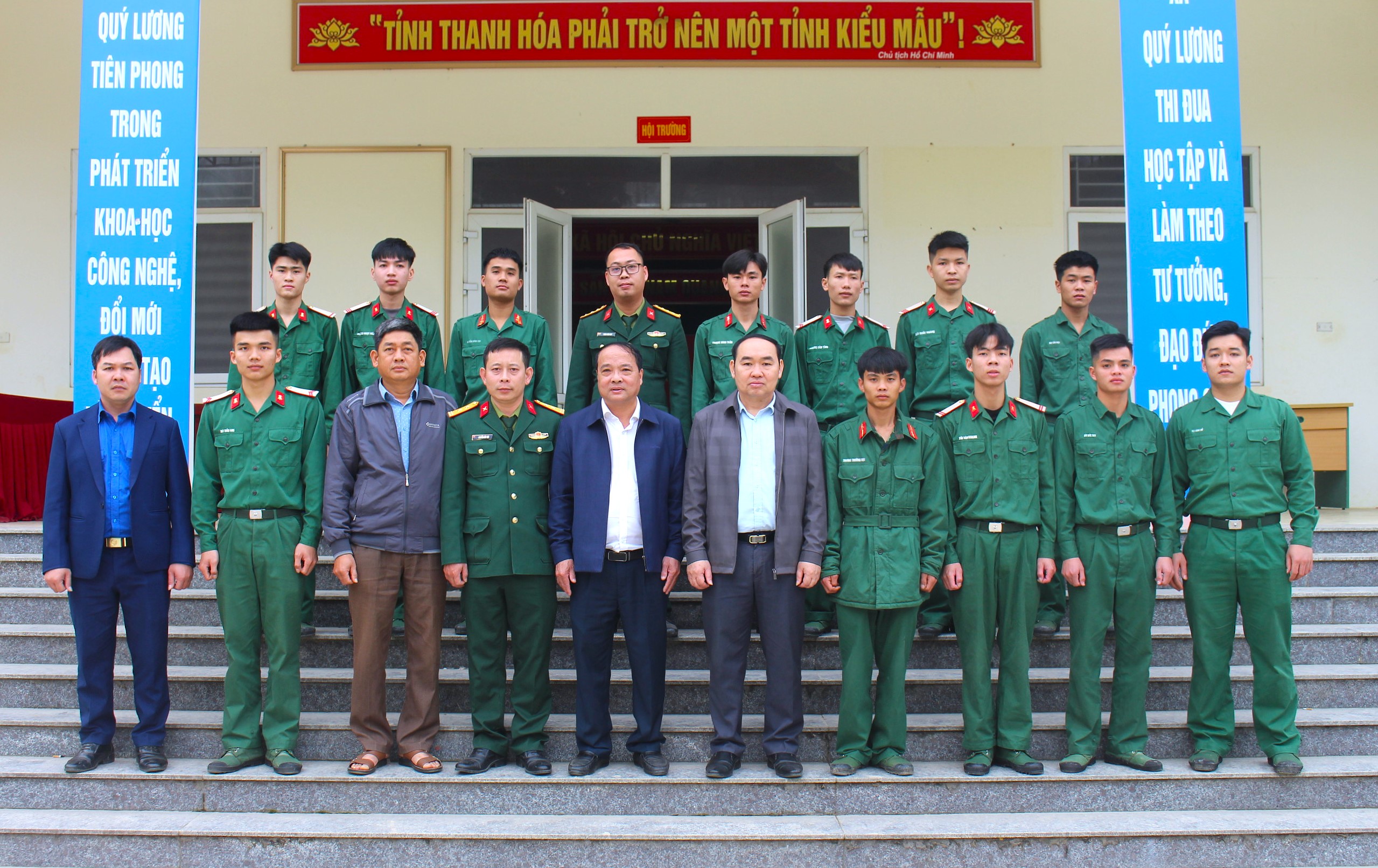 Xã Quý Lương tổ chức Lễ đón nhận quân nhân hoàn thành nghĩa vụ quân sự tại ngũ trở về địa phương