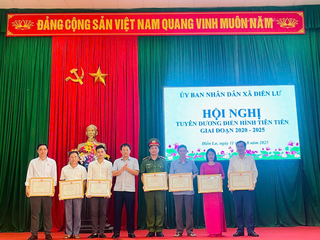 HỘI NGHỊ TUYÊN DƯƠNG ĐIỂN HÌNH TIÊN TIẾN  XÃ ĐIỀN LƯ LẦN THỨ I