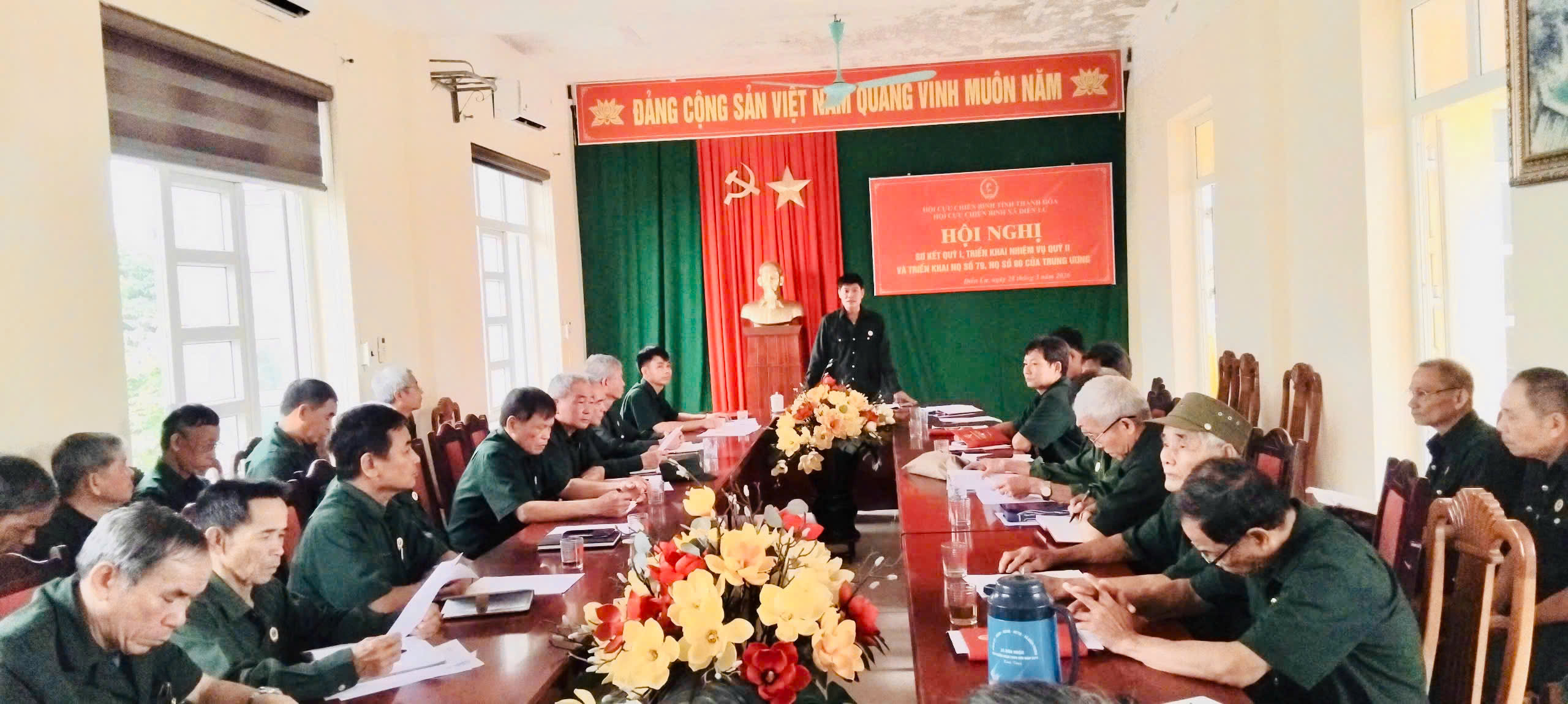 Hội Cựu chiến binh xã Điền Lư sơ kết công tác Hội cựu chiến binh quý I, triển khai nhiệm vụ quý II năm 2026.