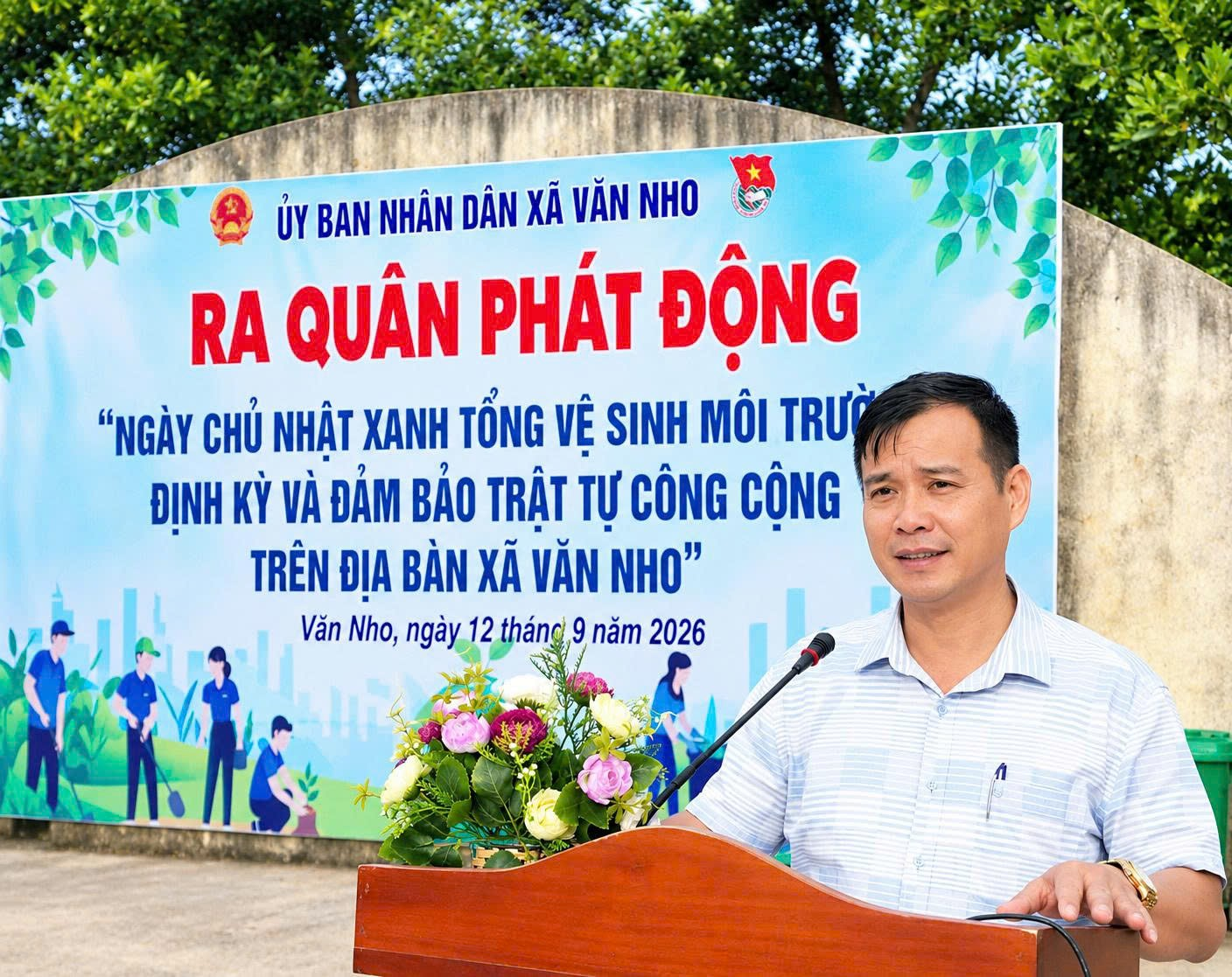 VĂN NHO CHUNG TAY BẢO VỆ MÔI TRƯỜNG – VÌ MỘT QUÊ HƯƠNG SÁNG, XANH, SẠCH, ĐẸP