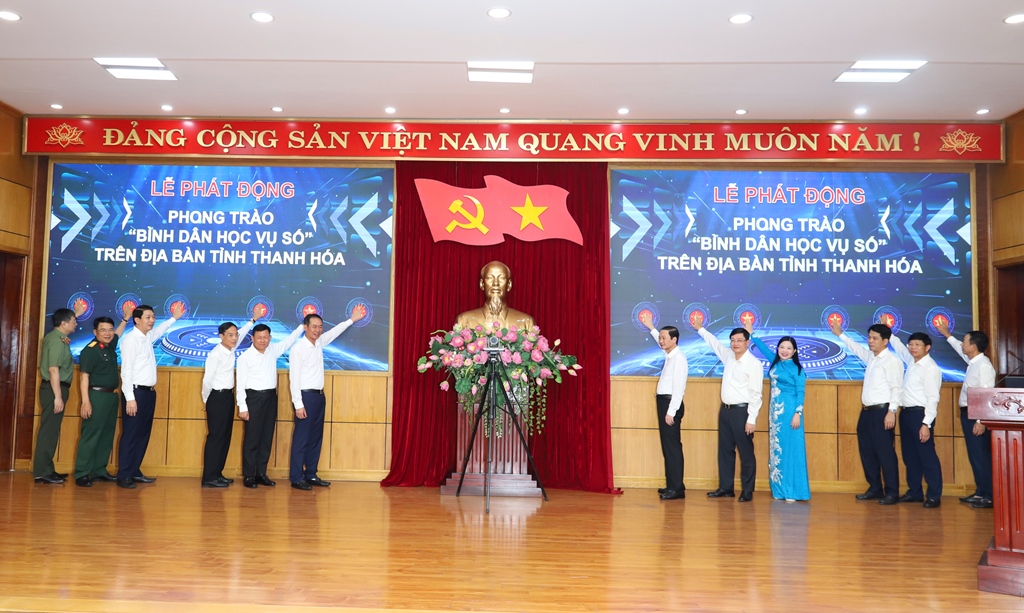 Phát động phong trào  "Bình dân học vụ số" trên toàn tỉnh
