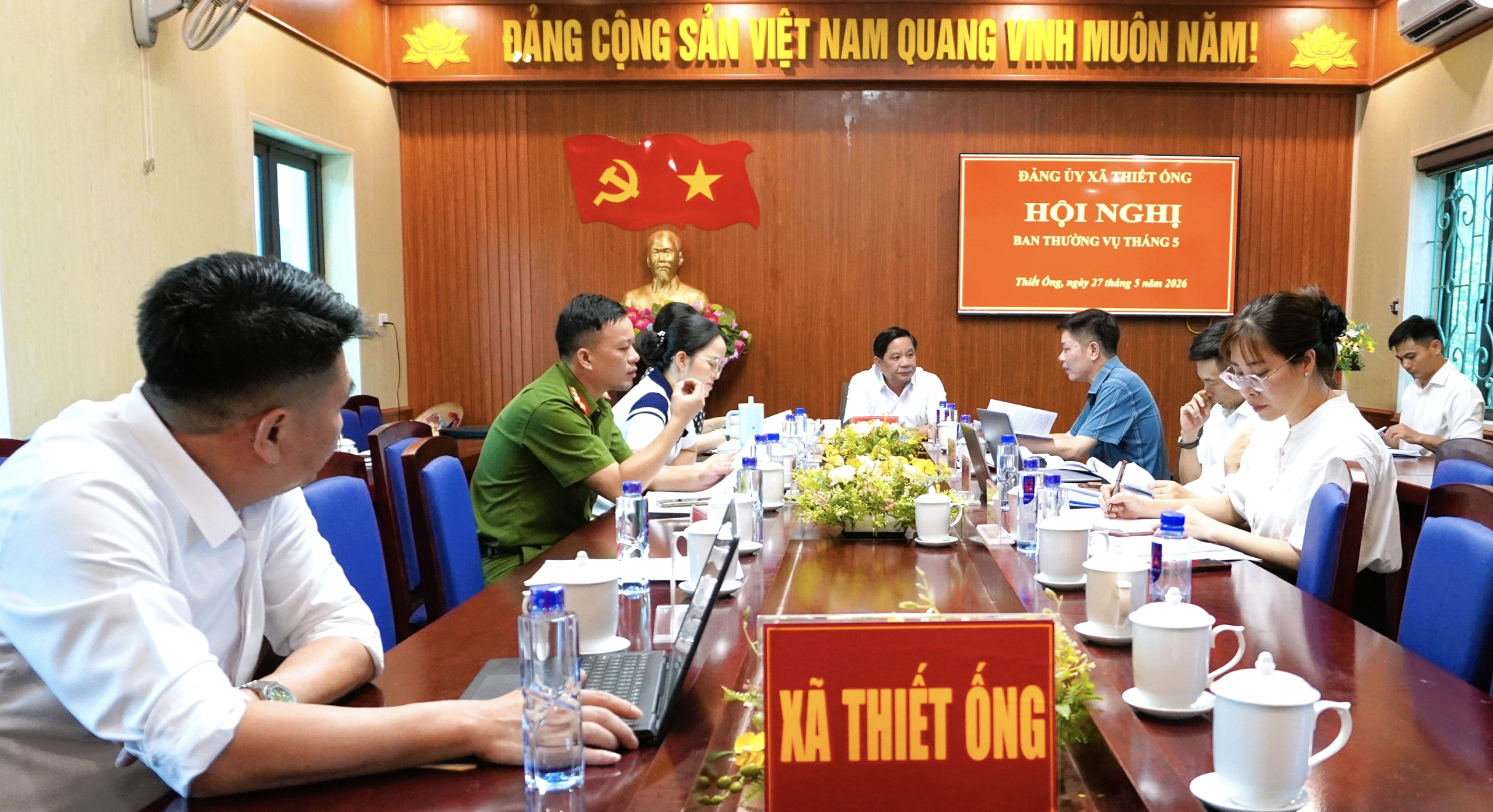  Hội nghị Ban Thường vụ Đảng ủy xã Thiết Ống tháng 5 năm 2026 