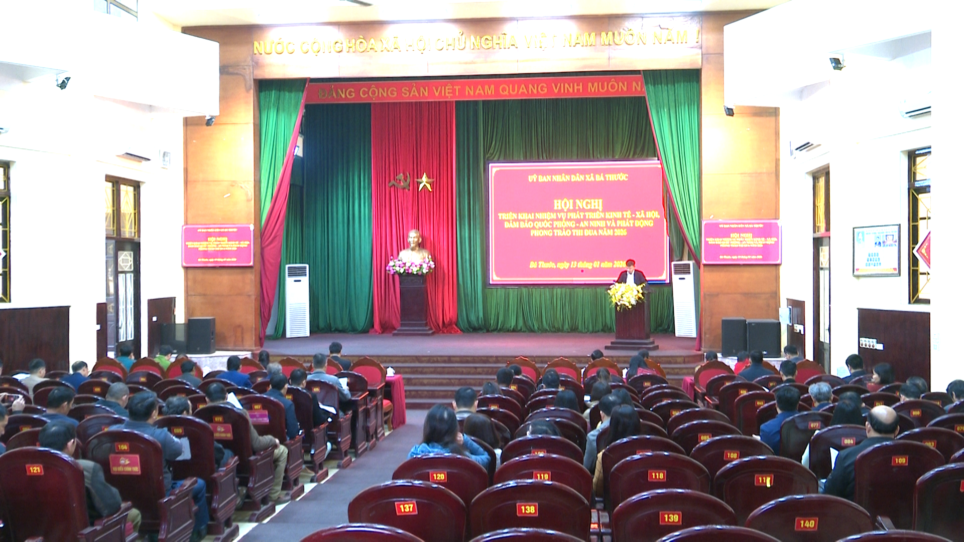 Xã Bá Thước triển khai nhiệm vụ phát triển kinh tế xã hội, bảo đảm quốc phòng - an ninh và phát động thi đua năm 2026.