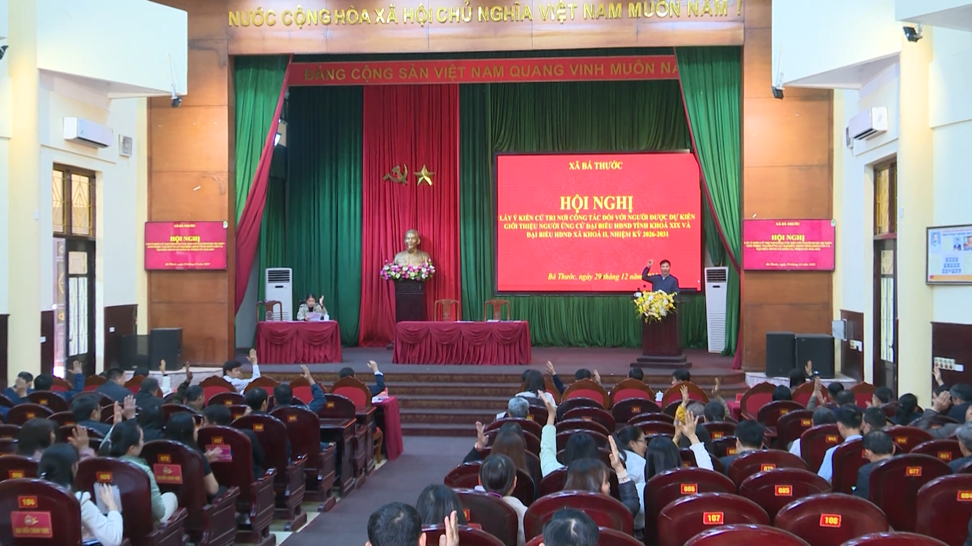 Xã Bá Thước giới thiệu người ứng cử đại biểu Hội đồng Nhân dân tỉnh và đại biểu Hội đồng Nhân dân xã, nhiệm kỳ 2026-2031