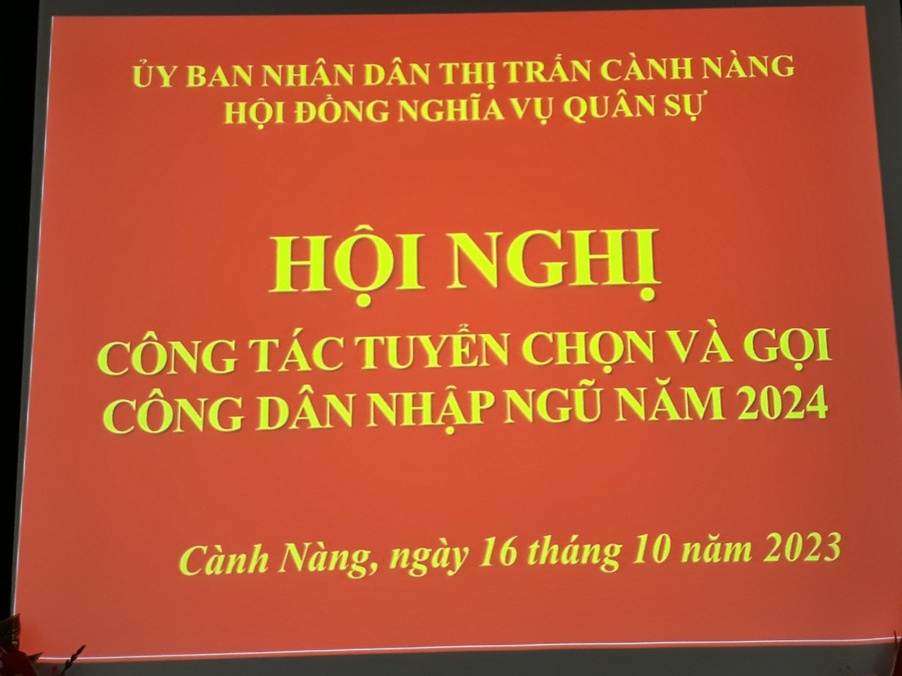 Công tác tuyển chọn và gọi công dân nhập ngũ năm 2024