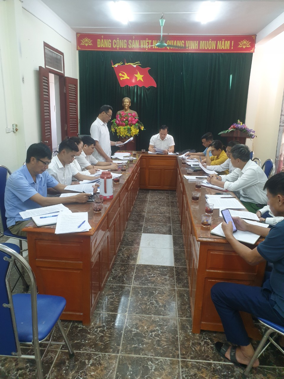 Hội nghị kiểm điểm tập thể Ban Thường vụ Đảng ủy thị trấn Cành Nàng năm 2023