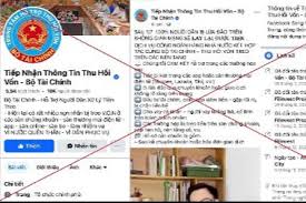 Cảnh báo trang Facebook tích xanh giả mạo Bộ Tài Chính hỗ trợ lấy lại tiền bị lừa