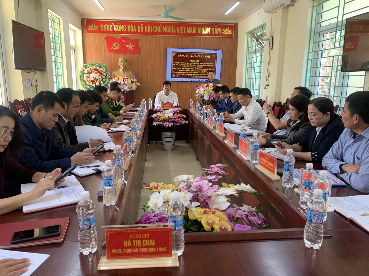 Hội nghị Đảng bộ xã Tam Thanh . Thông qua các dự thảo các Nghị quyết giai đoạn 2025- 2030