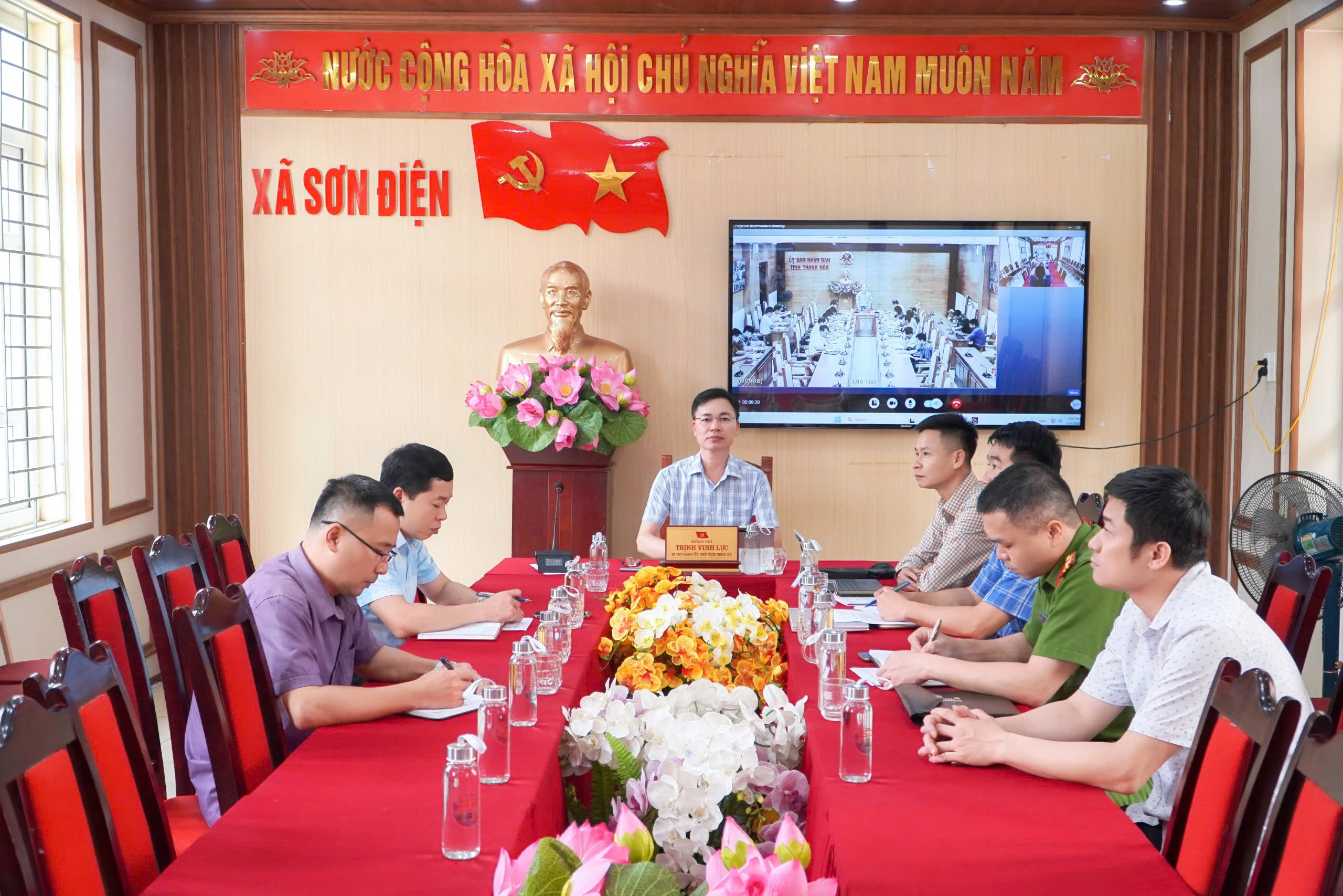 Hội nghị trực tuyến toàn tỉnh đánh giá kết quả 30 ngày cao điểm làm giàu, làm sạch dữ liệu đất đai