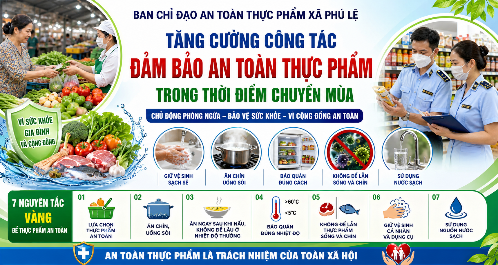 TĂNG CƯỜNG CÔNG TÁC ĐẢM BẢO AN TOÀN THỰC PHẨM TRONG THỜI ĐIỂM CHUYỂN MÙA
