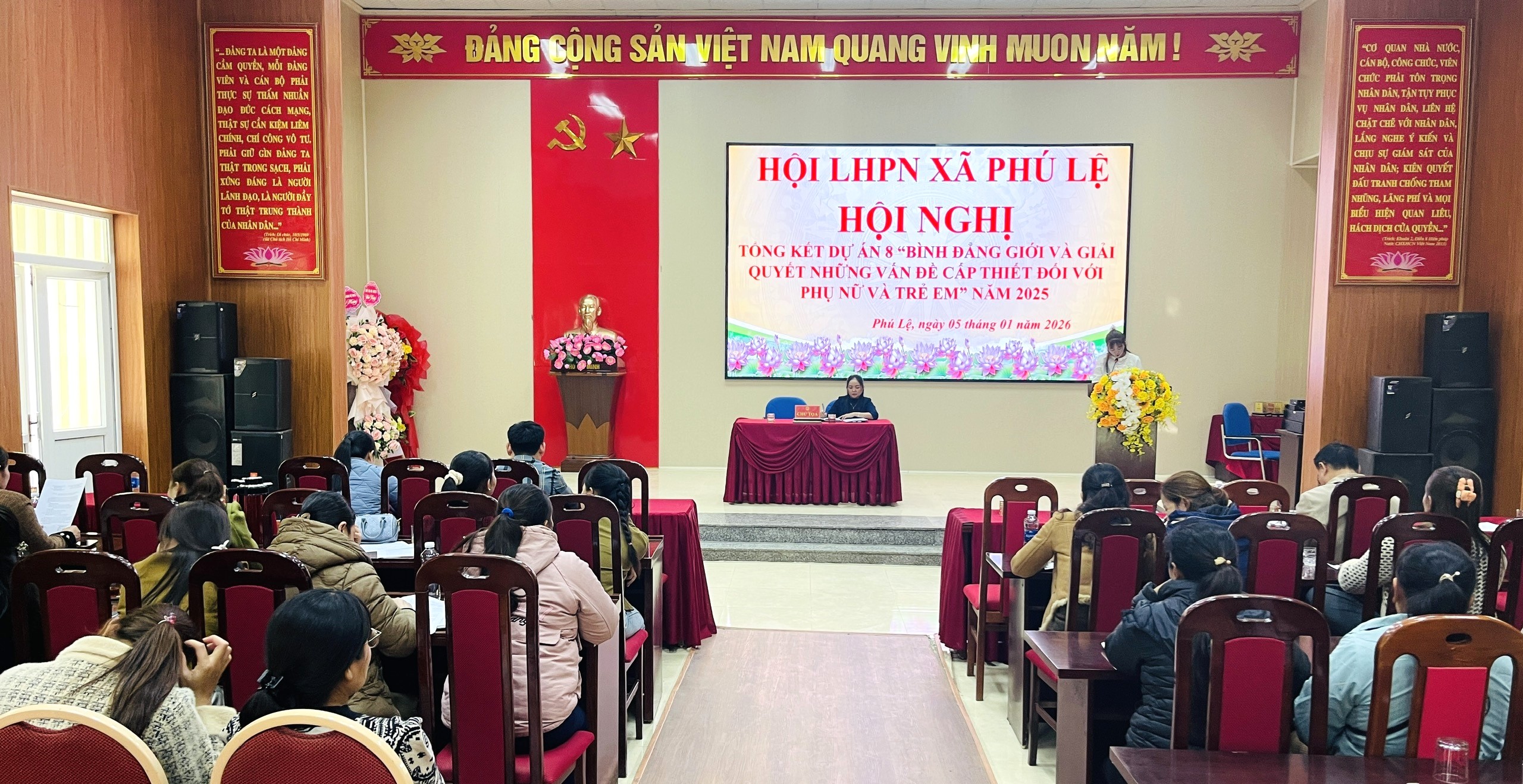XÃ PHÚ LỆ TỔ CHỨC HỘI NGHỊ TỔNG KẾT DỰ ÁN 8 NĂM 2025