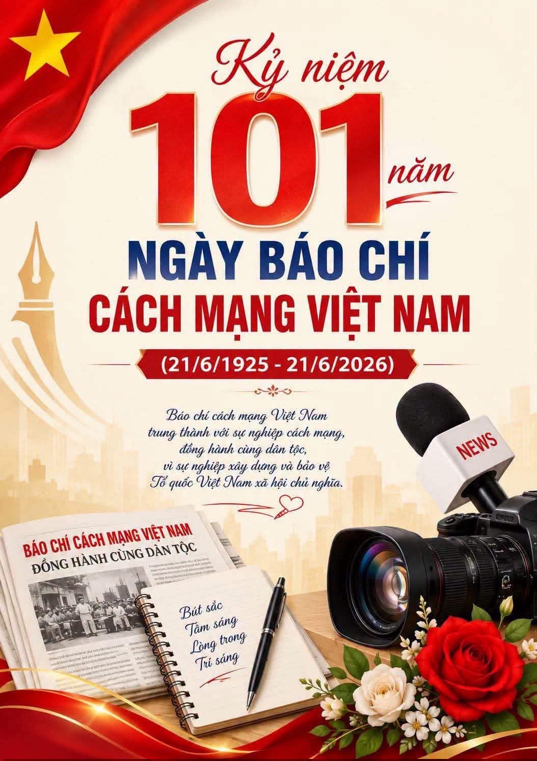 KỶ NIỆM 101 NĂM NGÀY BÁO CHÍ CÁCH MẠNG VIỆT NAM (21/6/1925 – 21/6/2026)