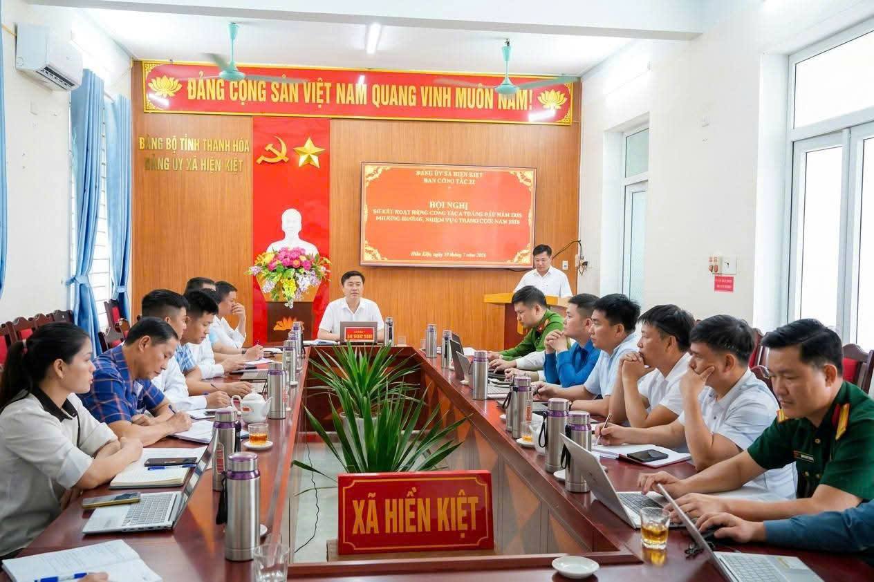 BAN CÔNG TÁC 35 ĐẢNG ỦY XÃ HIỀN KIỆT SƠ KẾT HOẠT ĐỘNG 6 THÁNG ĐẦU NĂM, TRIỂN KHAI NHIỆM VỤ TRỌNG TÂM 6 THÁNG CUỐI NĂM 2026