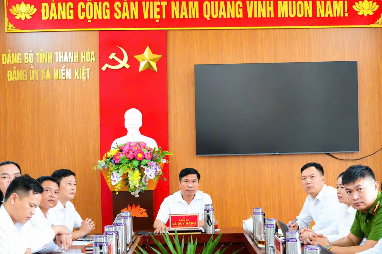 ĐẢNG ỦY XÃ HIỀN KIỆT THAM DỰ HỘI NGHỊ VỀ CÔNG TÁC CÁN BỘ DO TỈNH ỦY THANH HÓA PHỐI HỢP VỚI BAN TỔ CHỨC TRUNG ƯƠNG TỔ CHỨC