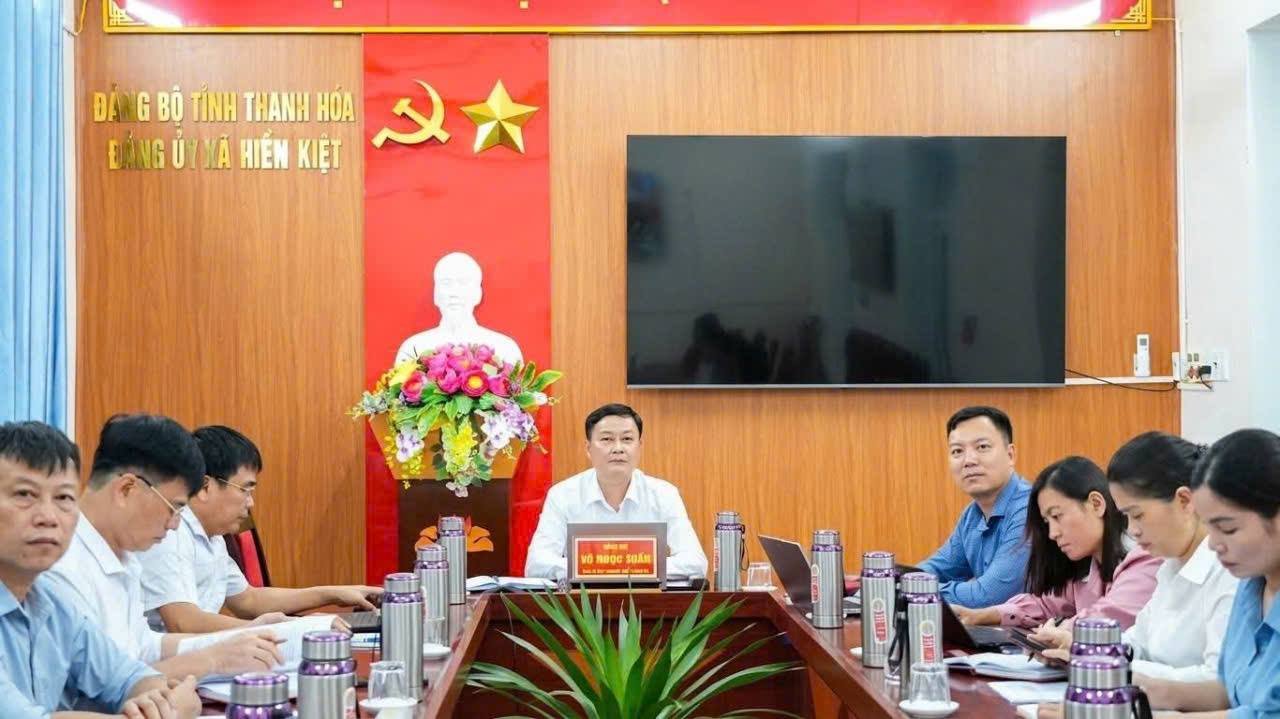 CHIỀU NGÀY 07/8/2026: XÃ HIỀN KIỆT THAM DỰ HỘI NGHỊ TRỰC TUYẾN TRIỂN KHAI PHƯƠNG ÁN TỔNG THỂ SẮP XẾP CƠ SỞ GIÁO DỤC CÔNG LẬP