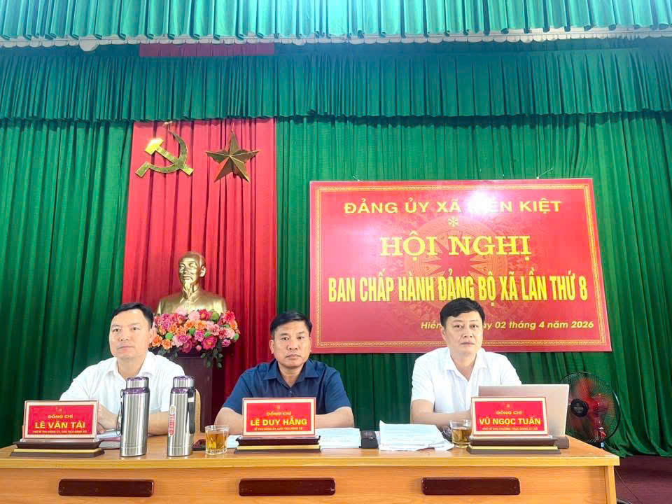 HỘI NGHỊ BAN CHẤP HÀNH ĐẢNG BỘ XÃ HIỀN KIỆT LẦN THỨ 8 (MỞ RỘNG)