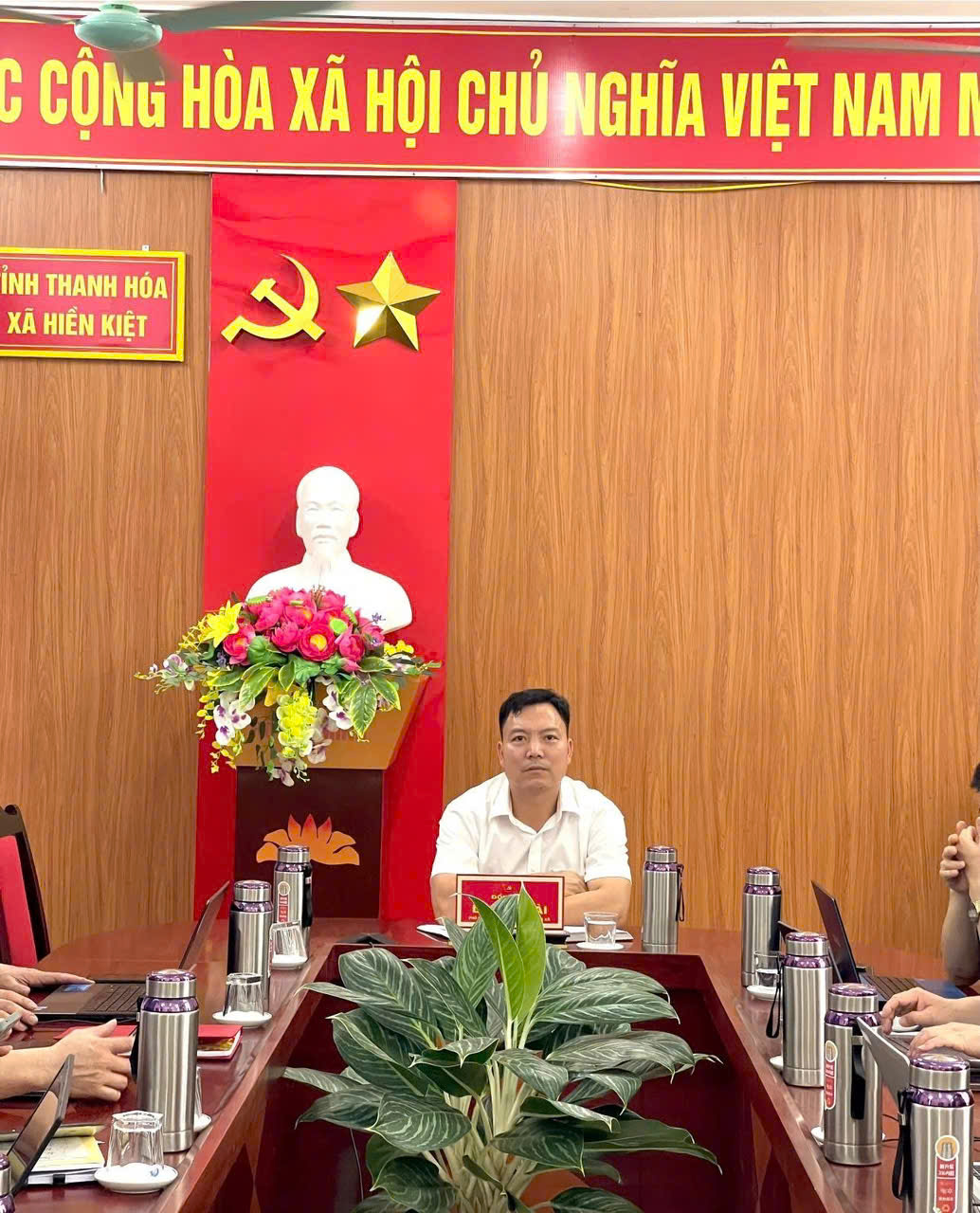UBND XÃ HIỀN KIỆT THAM DỰ HỘI NGHỊ TRỰC TUYẾN TOÀN QUỐC VỀ CÔNG TÁC PHÒNG, CHỐNG THIÊN TAI NĂM 2026.