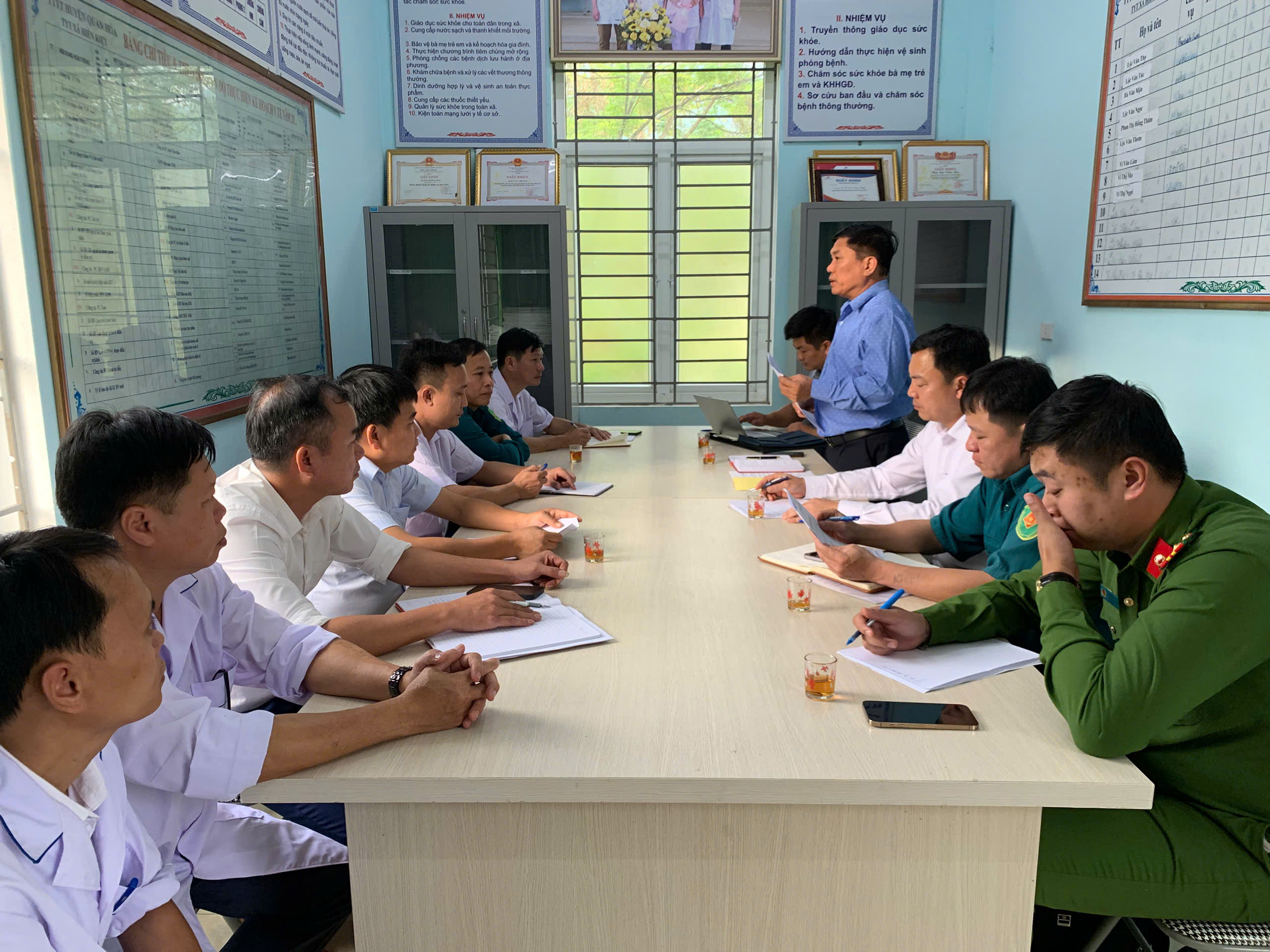 LÃNH ĐẠO XÃ HIỀN KIỆT THĂM VÀ LÀM VIỆC VỚI TRẠM Y TẾ XÃ KIỂM TRA CÔNG TÁC CHUẨN BỊ KHÁM, SƠ TUYỂN NGHĨA VỤ QUÂN SỰ NĂM 2026