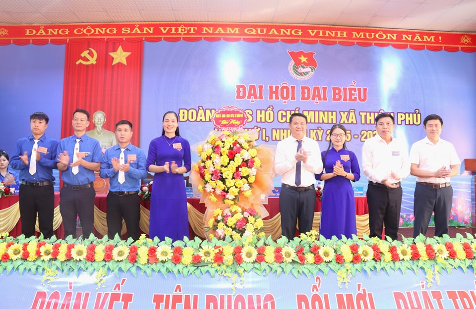 ĐOÀN TNCS HỒ CHÍ MINH XÃ THIÊN PHỦ TỔ CHỨC THÀNH CÔNG ĐẠI HỘI ĐẠI BIỂU LẦN THỨ I, NHIỆM KỲ 2025 - 2030