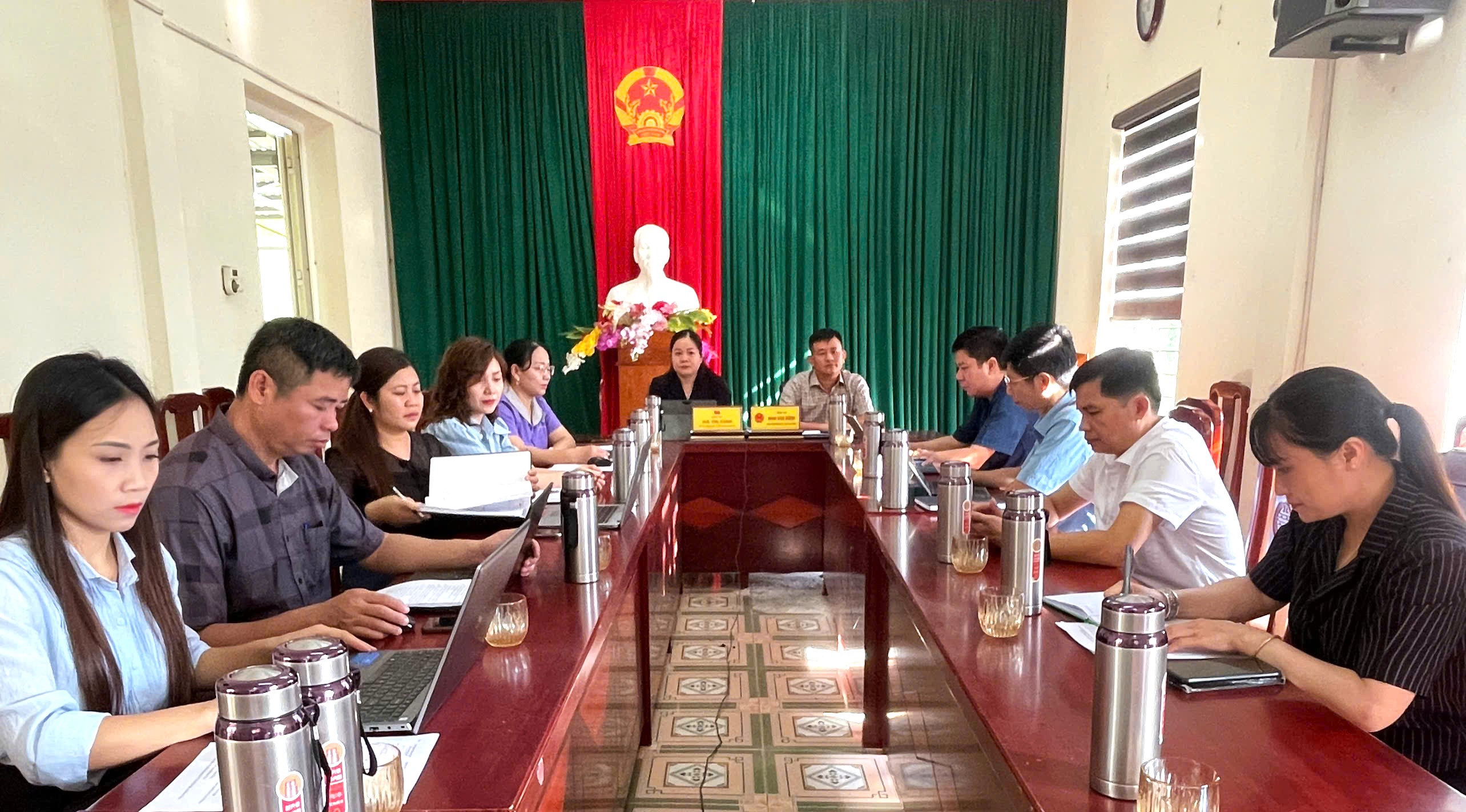 Xã Nam Xuân tham gia Hội nghị trực tuyến toàn tỉnh về đẩy mạnh giải ngân vốn đầu tư công năm 2025