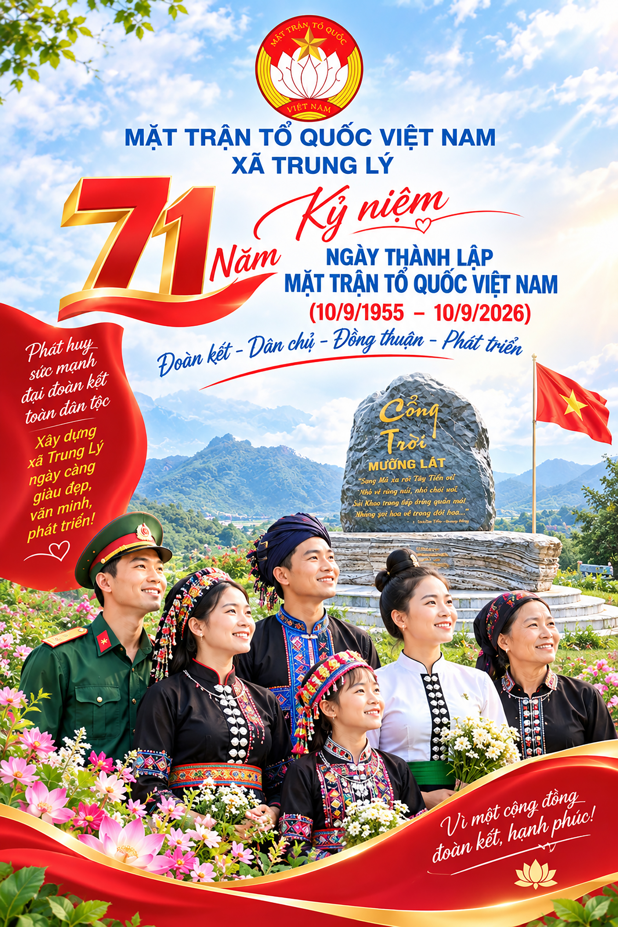 Phát huy sức mạnh Đại đoàn kết toàn dân tộc, xây dựng xã Trung Lý ngày càng phát triển