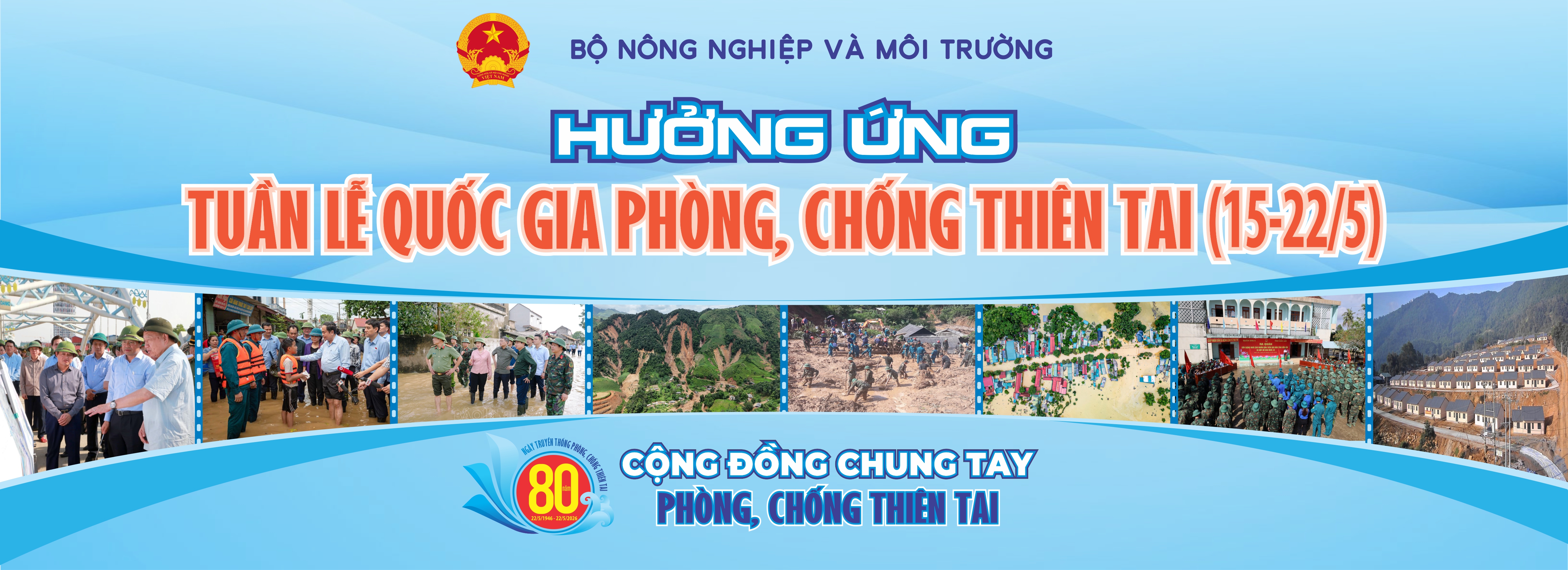 Cộng đồng chung tay phòng, chống thiên tai, chủ động hành động vì cuộc sống an toàn.