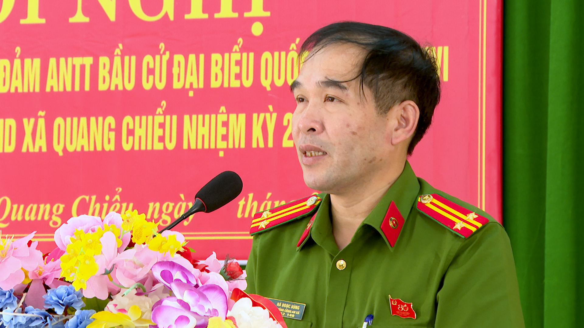 Quang Chiểu triển khai phương án bảo đảm an ninh, trật tự phục vụ bầu cử