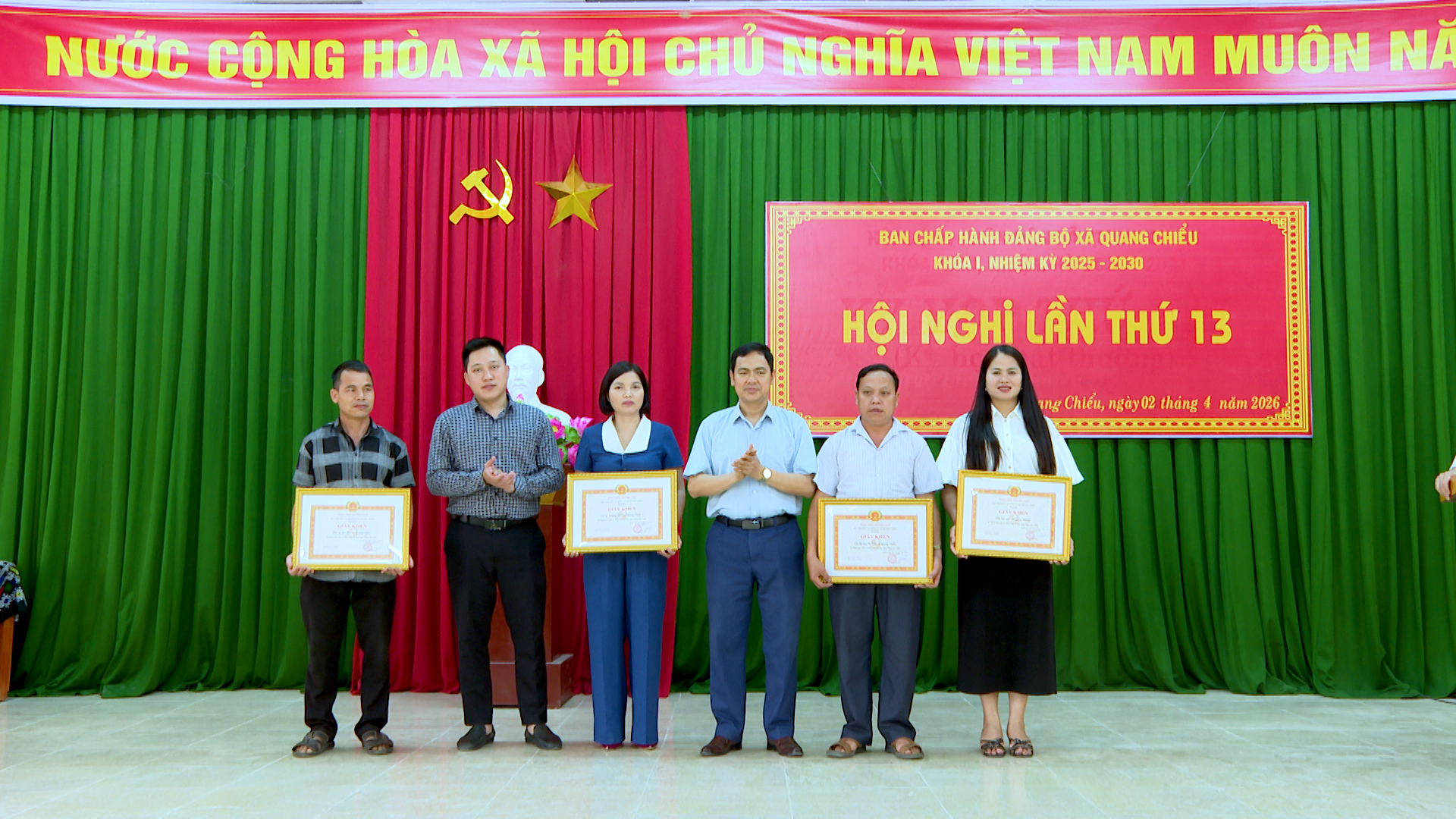 ĐẢNG ỦY XÃ QUANG CHIỂU SƠ KẾT QUÝ I NĂM 2026: PHÁT HUY KẾT QUẢ, QUYẾT TÂM HOÀN THÀNH THẮNG LỢI NHIỆM VỤ TRONG GIAI ĐOẠN MỚI