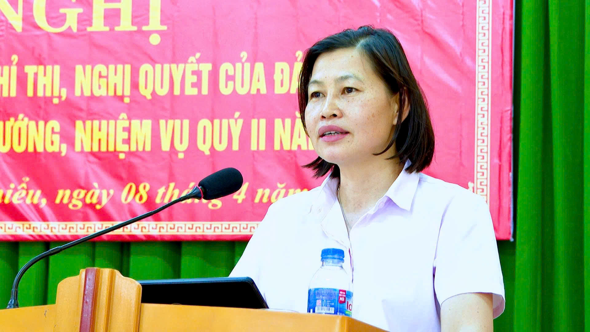 Ủy ban MTTQ Việt Nam xã Quang Chiểu tổ chức hội nghị quán triệt nghị quyết và triển khai nhiệm vụ quý II năm 2026