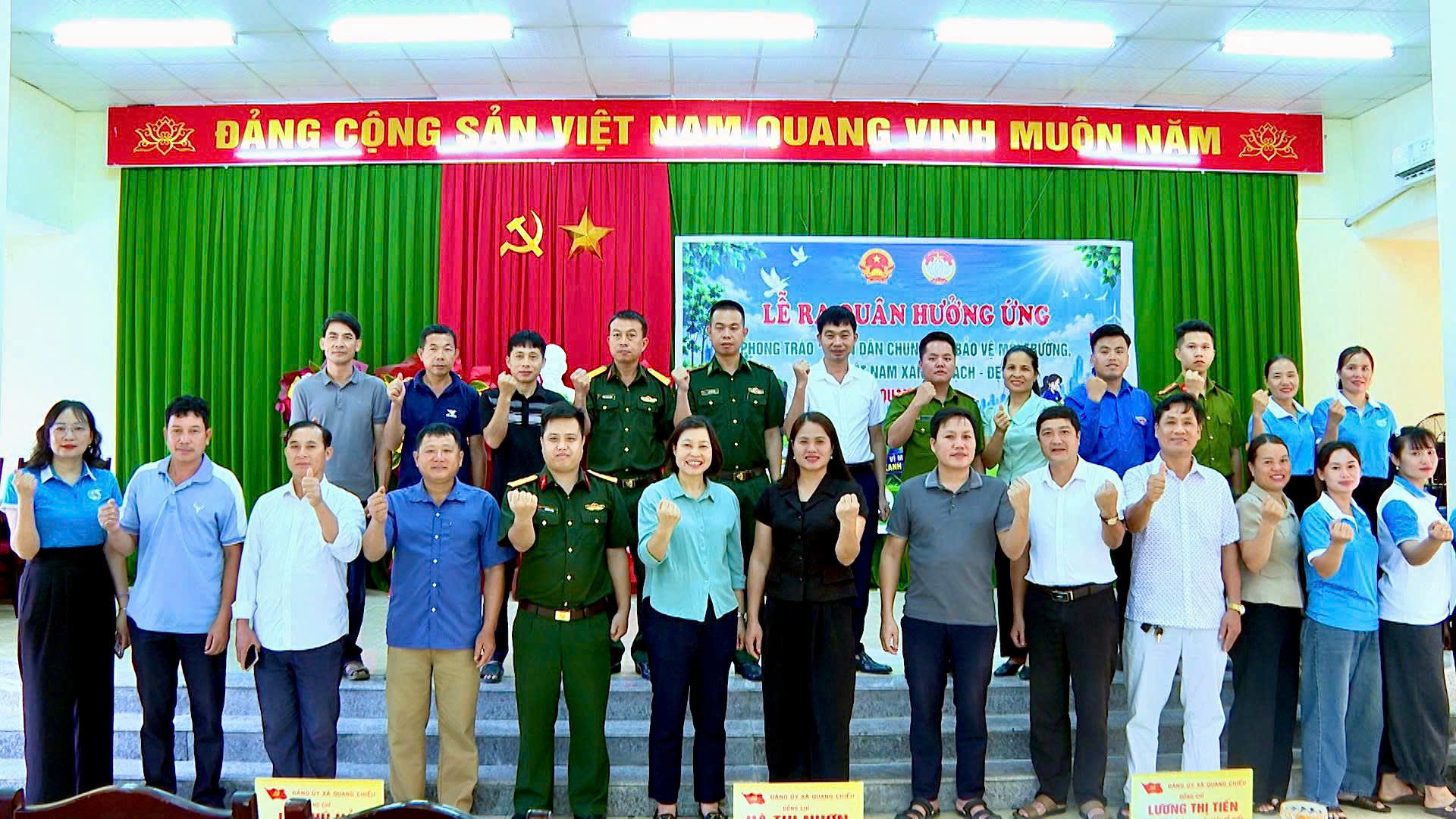 Xã Quang Chiểu ra quân hưởng ứng phong trào “Toàn dân chung tay bảo vệ môi trường, vì một Việt Nam xanh – sạch – đẹp”