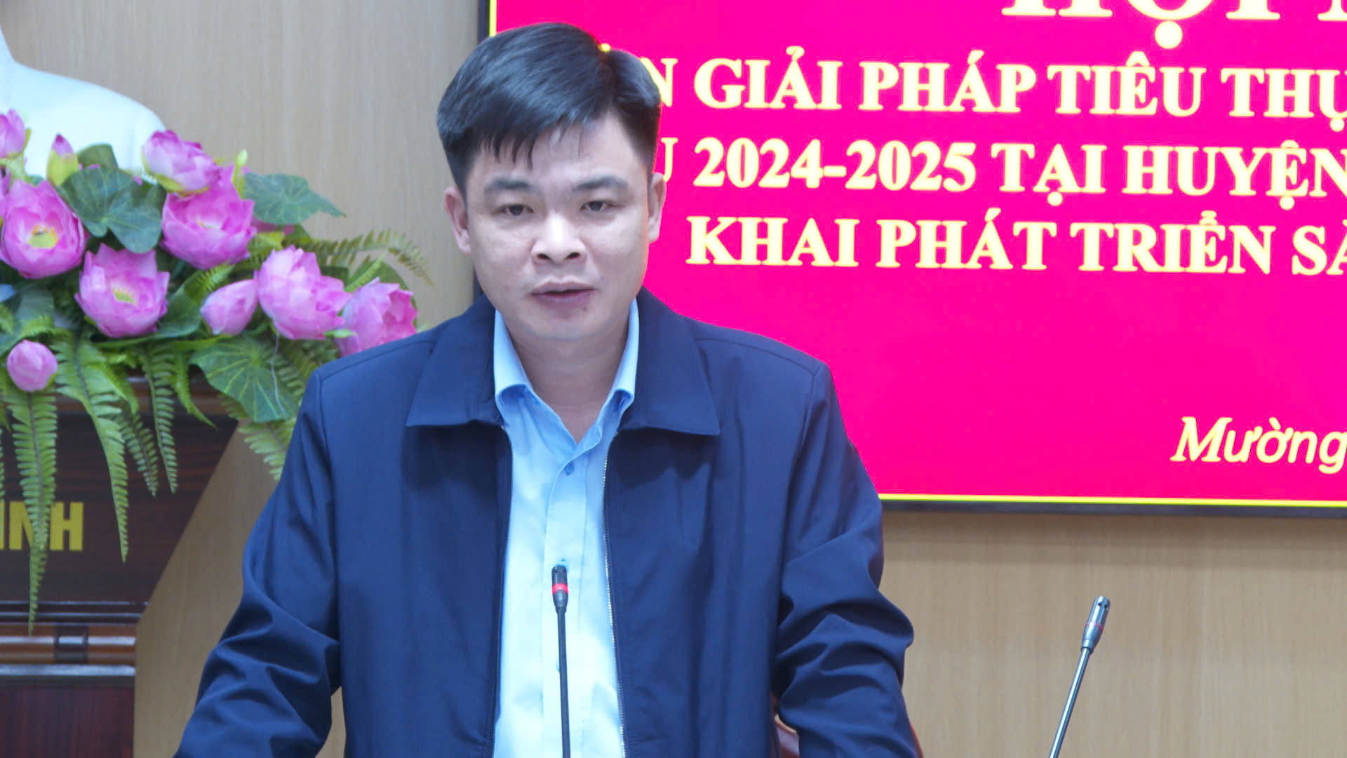Đồng chí Đặng Văn Hiệp – Phó Giám đốc Sở Nông nghiệp và Môi trường Thanh Hóa phát biểu kết luận hội nghị