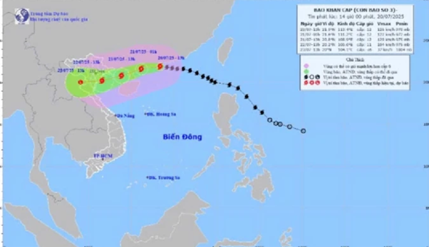 Công điện của Chủ tịch UBND tỉnh tập trung ứng phó với bão số 3 năm 2025