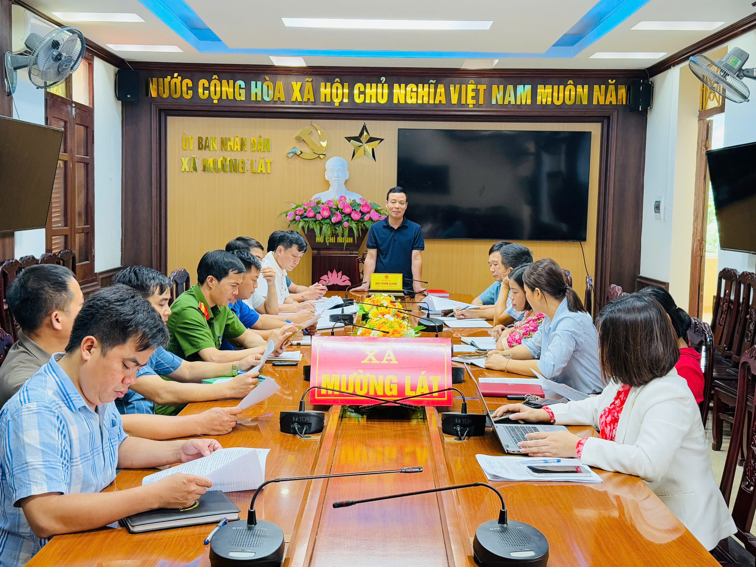 Ban Tổ chức Đại hội TDTT tổ chức Hội nghị triển khai các nhiệm vụ của Đại hội Thể dục thể thao xã Mường Lát lần thứ nhất, năm 2025
