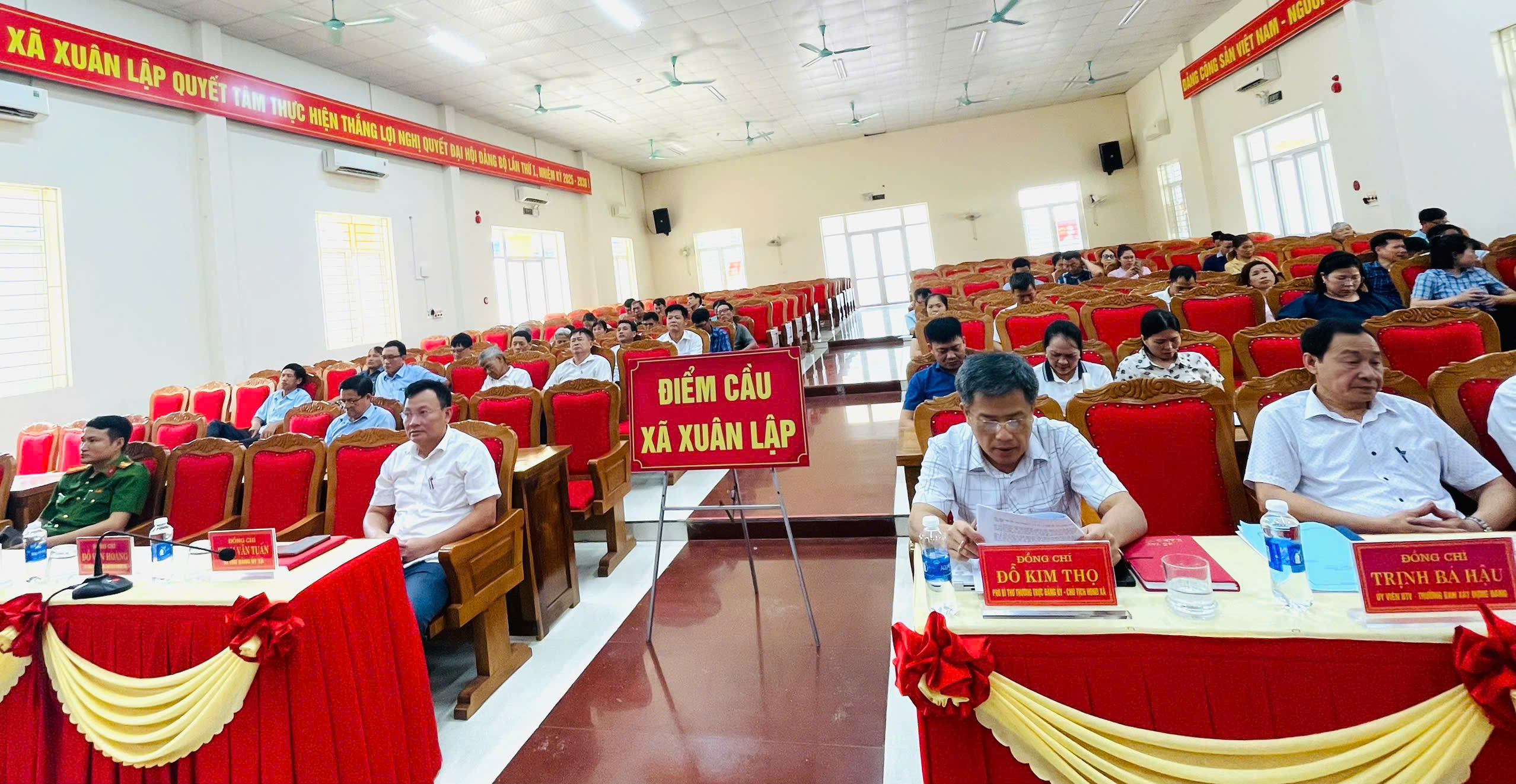 Xã Xuân Lập tham dự Hội nghị tiếp xúc cử tri của đại biểu HĐND tỉnh Thanh Hóa trước kỳ họp thường lệ giữa năm 2026- Đơn vị bầu cử số 12