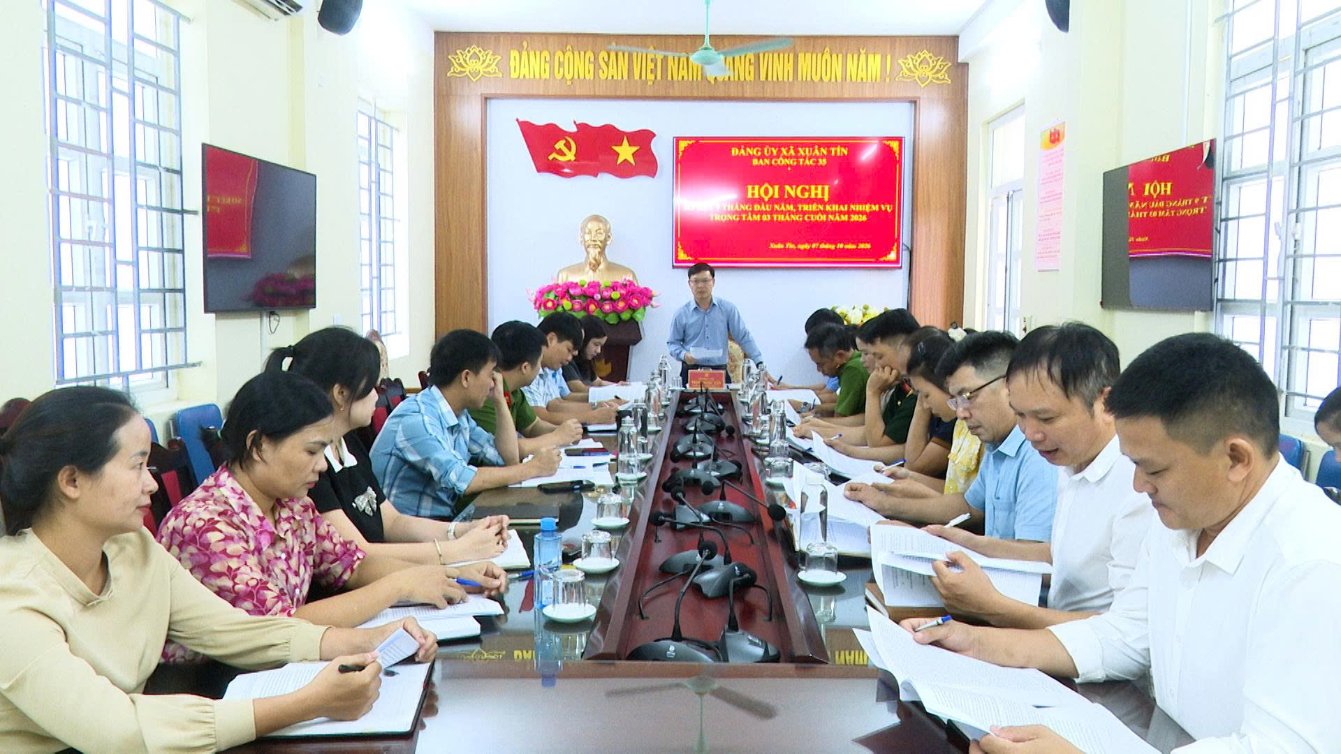 Ban Công tác 35 Đảng ủy xã Xuân Tín sơ kết 9 tháng, triển khai nhiệm vụ 3 tháng cuối năm