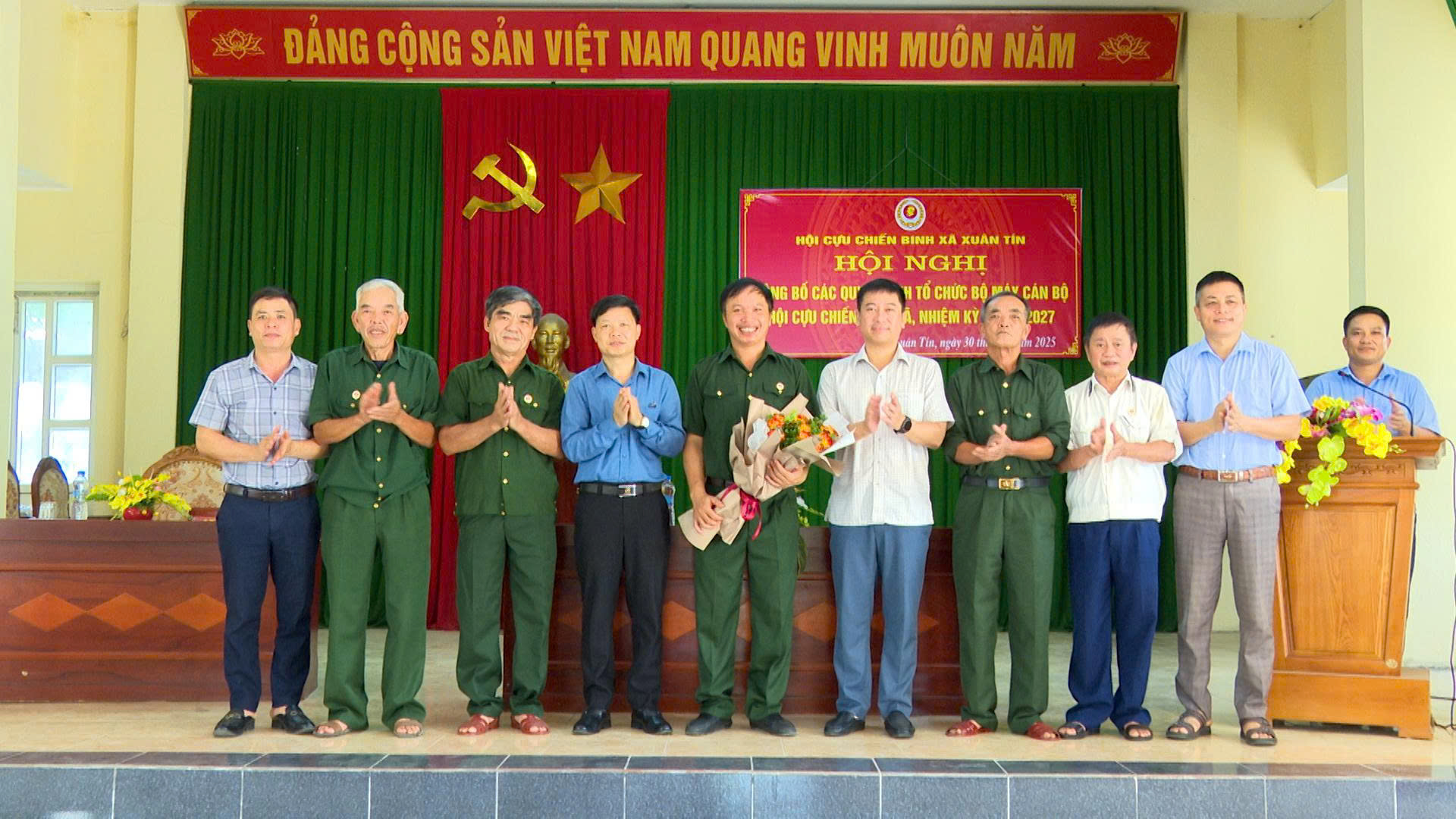 Hội Cựu chiến binh xã Xuân Tín: Hội nghị công bố quyết định thành lập Hội Cựu Chiến binh xã và công tác cán bộ hội, nhiệm kỳ 2022-2027