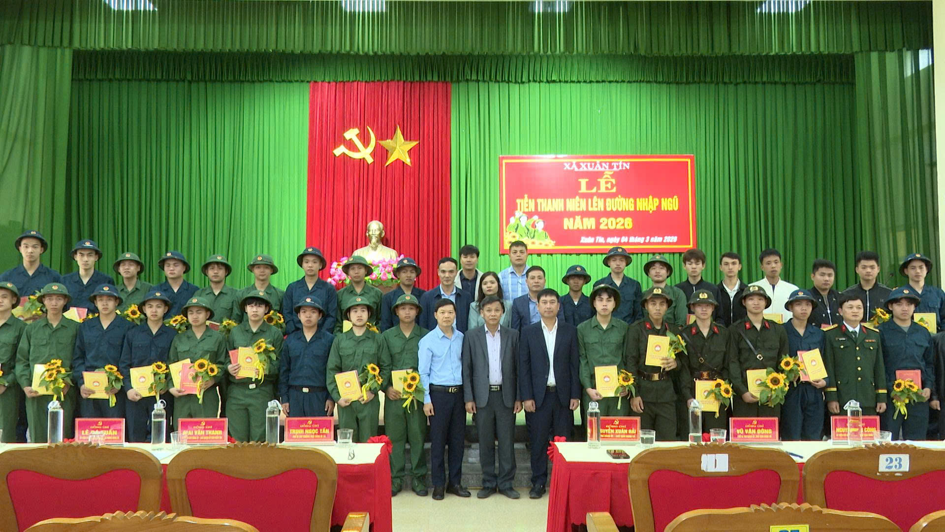Xã Xuân Tín: Lễ Tiễn thanh niên lên đường nhập ngũ năm 2026