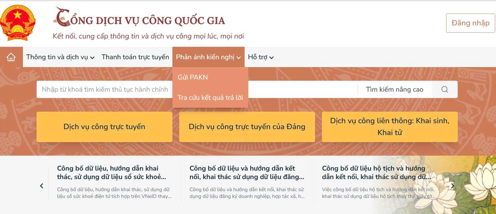 11 loại thông tin cung cấp trên Cổng Dịch vụ công quốc gia người dân cần biết
