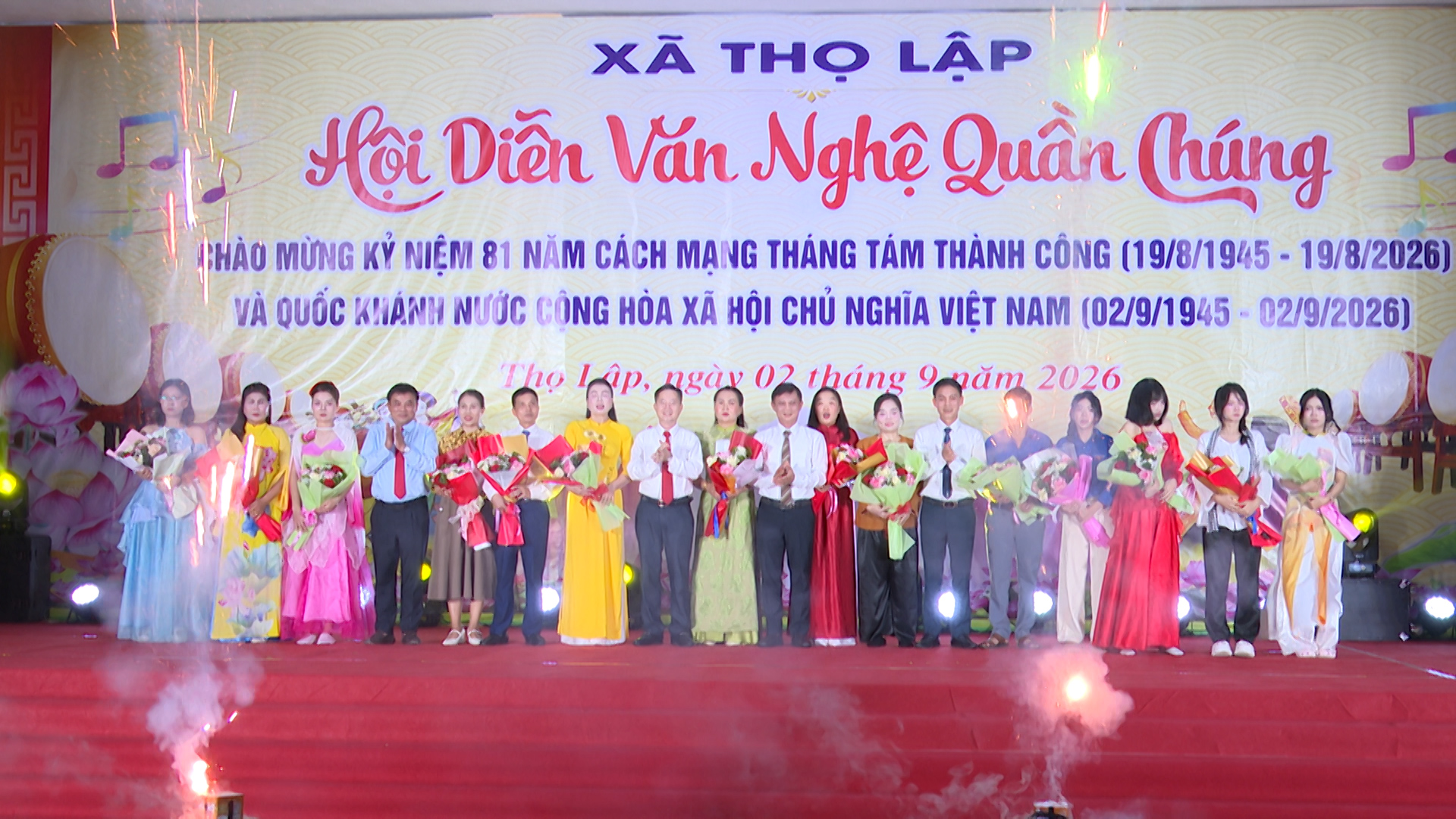 Xã Thọ Lập: Hội diễn văn nghệ quần chúng chào mừng kỷ niệm 81 năm Cách mạng tháng Tám và Quốc khánh 2/9 