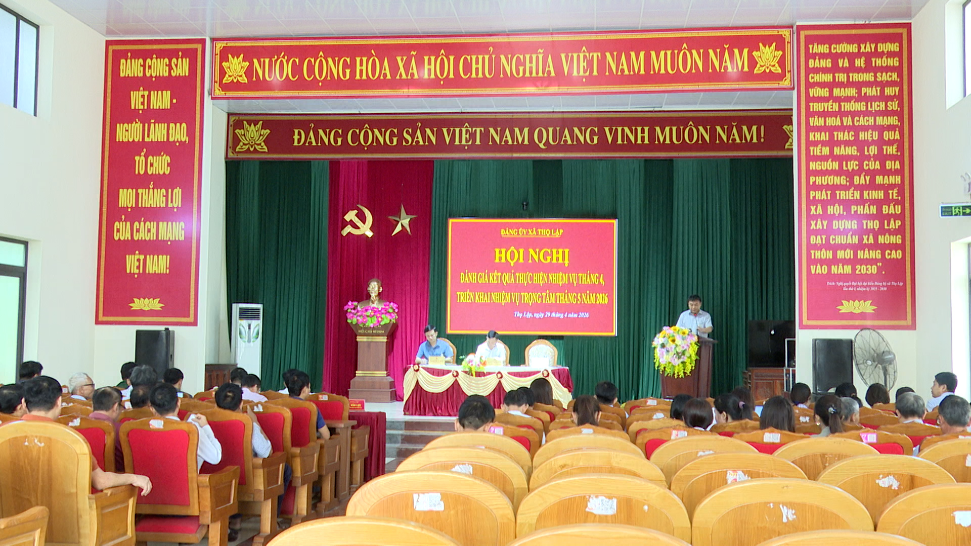 Đảng ủy xã Thọ Lập: Đánh giá kết quả thực hiện nhiệm vụ tháng 04, triển khai nhiệm vụ tháng 05 năm 2026 