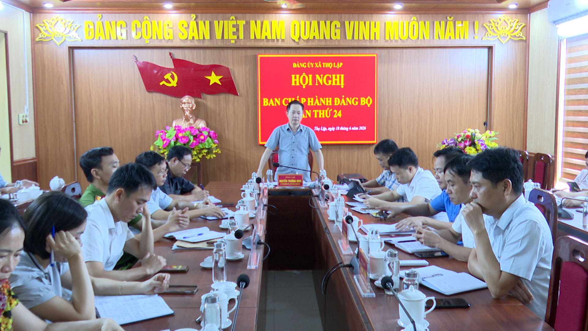 Hội nghị BCH Đảng bộ xã Thọ Lập lần thứ 24