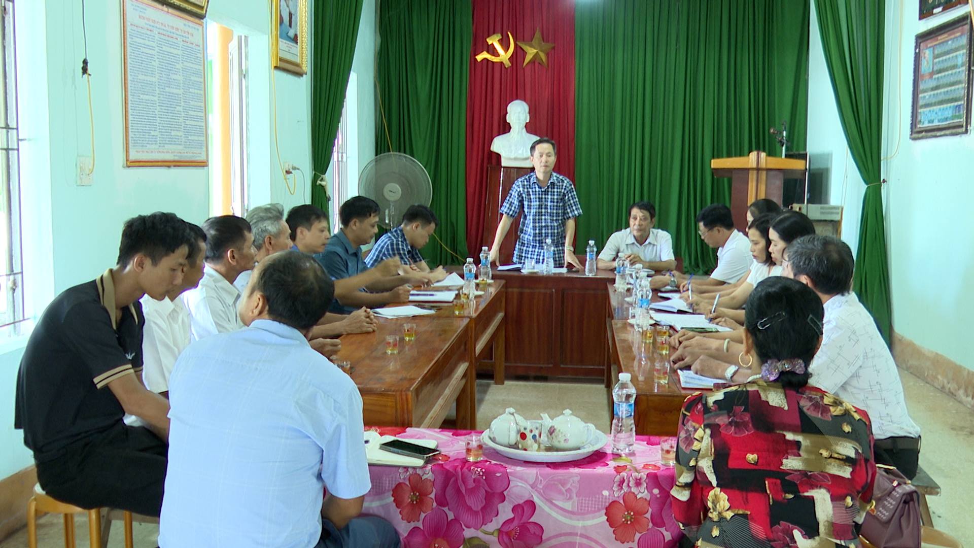 Thường trực Đảng ủy xã Thọ Lập: Làm việc với cấp ủy chi bộ thôn Phúc Bồi về kết quả thực hiện nhiệm vụ sau hơn 1 tháng vận hành và công tác bàn giao sau sáp nhập