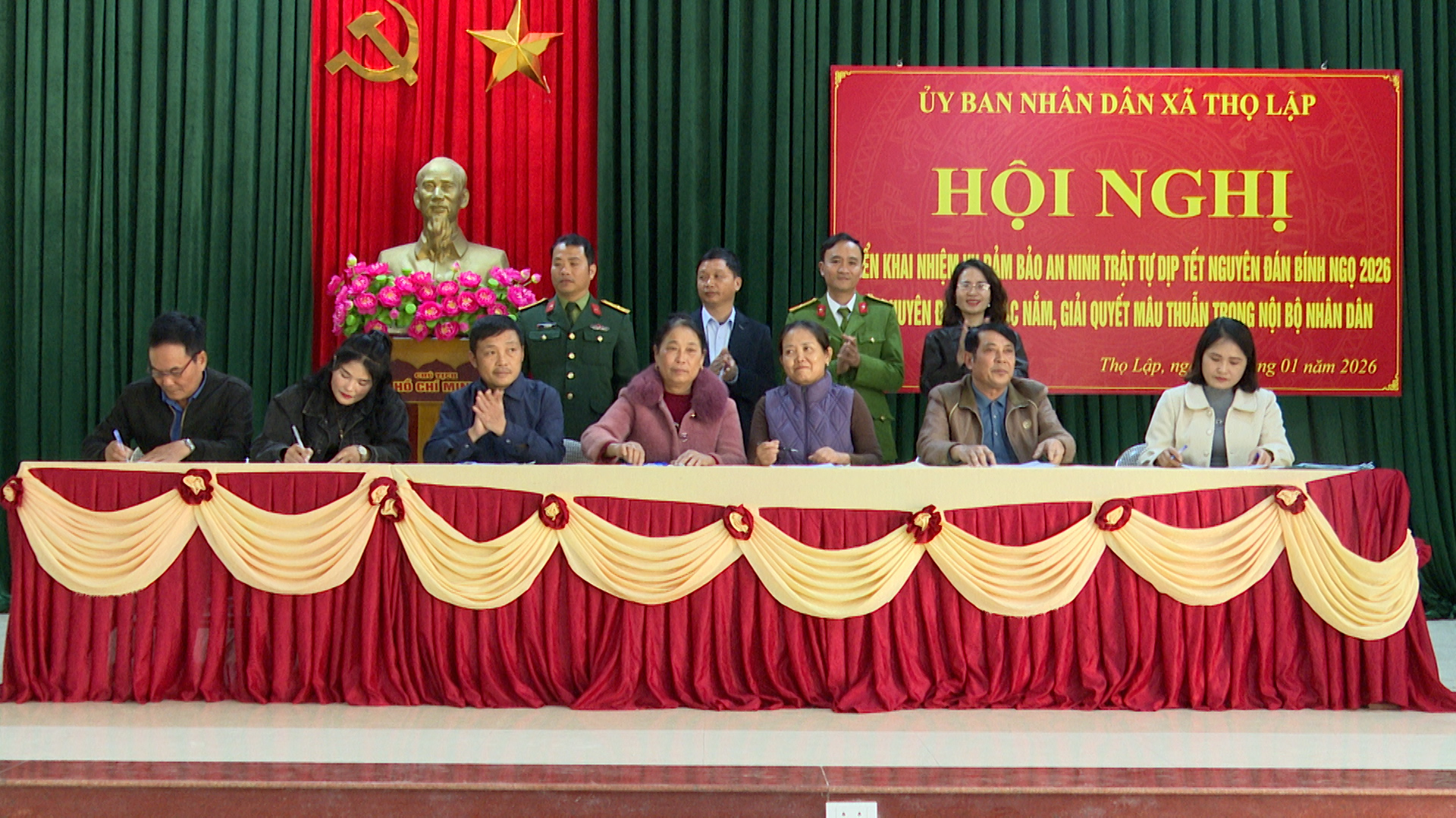 UBND xã Thọ Lập: Triển khai nhiệm vụ đảm bảo ANTT dịp tết Nguyên đán 2026