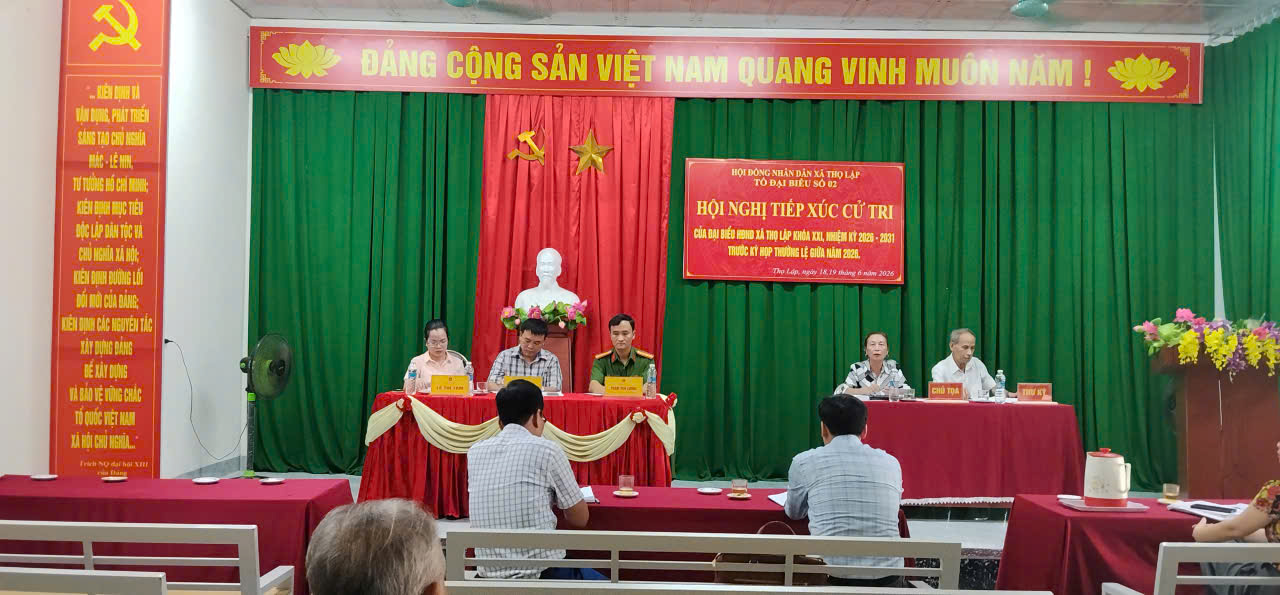 Tổ số 2- HĐND xã Thọ Lập: Tiếp xúc cử tri trước kỳ họp thường lệ giữa năm 2026