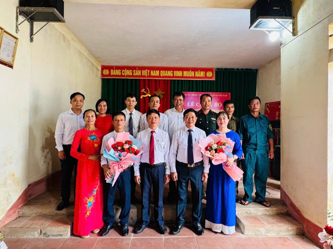 Xã Thọ Lập: Lễ công bố Nghị quyết, các Quyết định về công tác sắp xếp thôn 