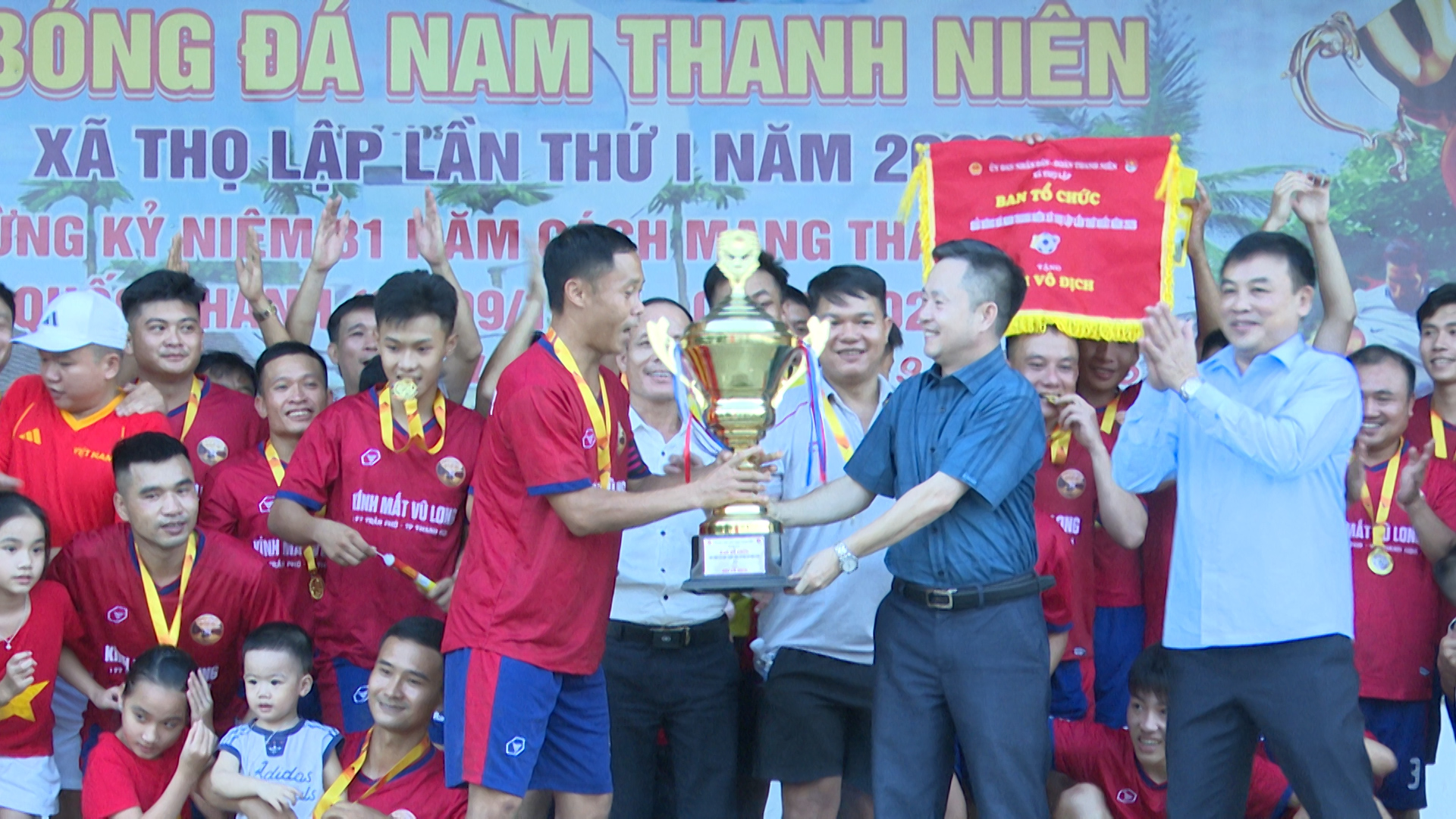 Bế mạc giải bóng đá Nam thanh niên xã Thọ Lập lần thứ I năm 2026