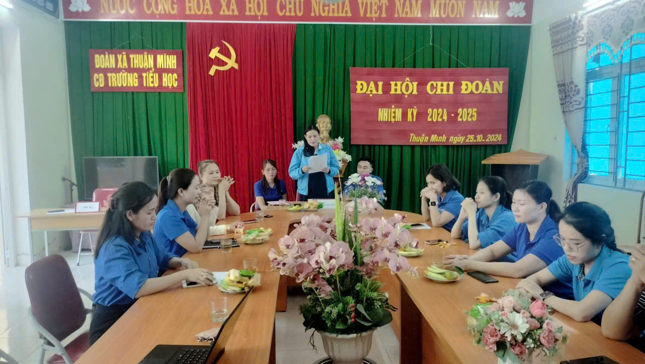 Đại hội Chi đoàn Tiểu học Thuận Minh nhiệm kỳ 2024 - 2025