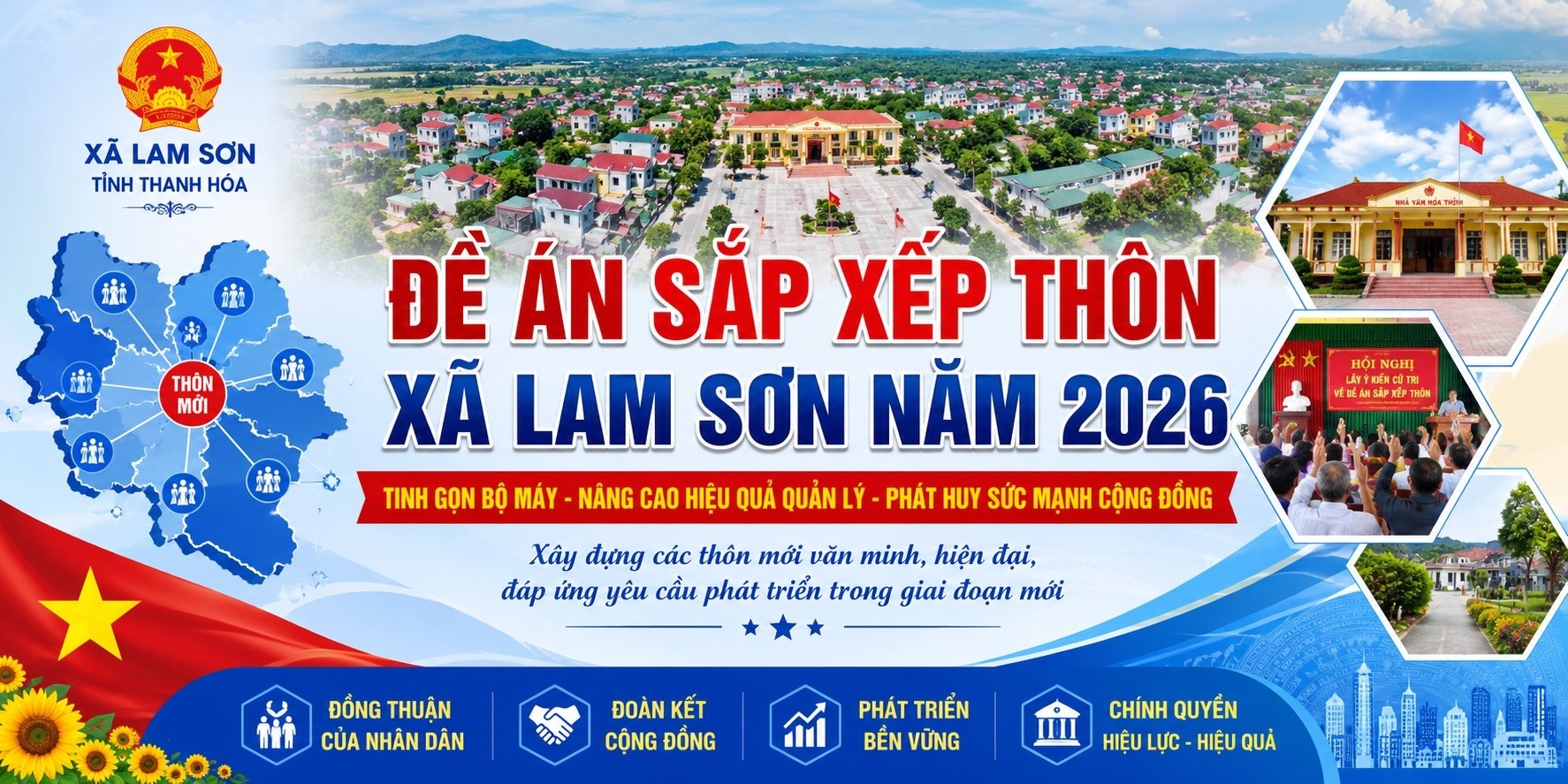 Đề án sắp xếp thôn thuộc xã Lam Sơn