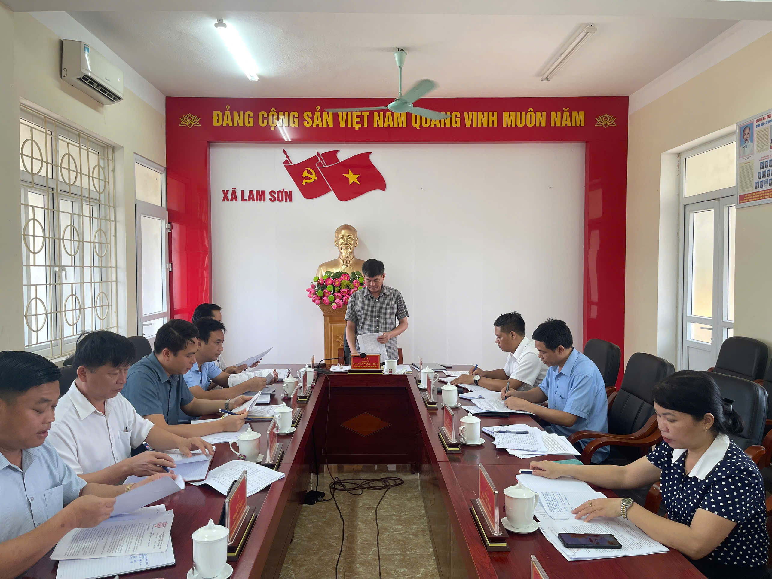 Hội nghị Ban Thường vụ Đảng ủy xã Lam Sơn 