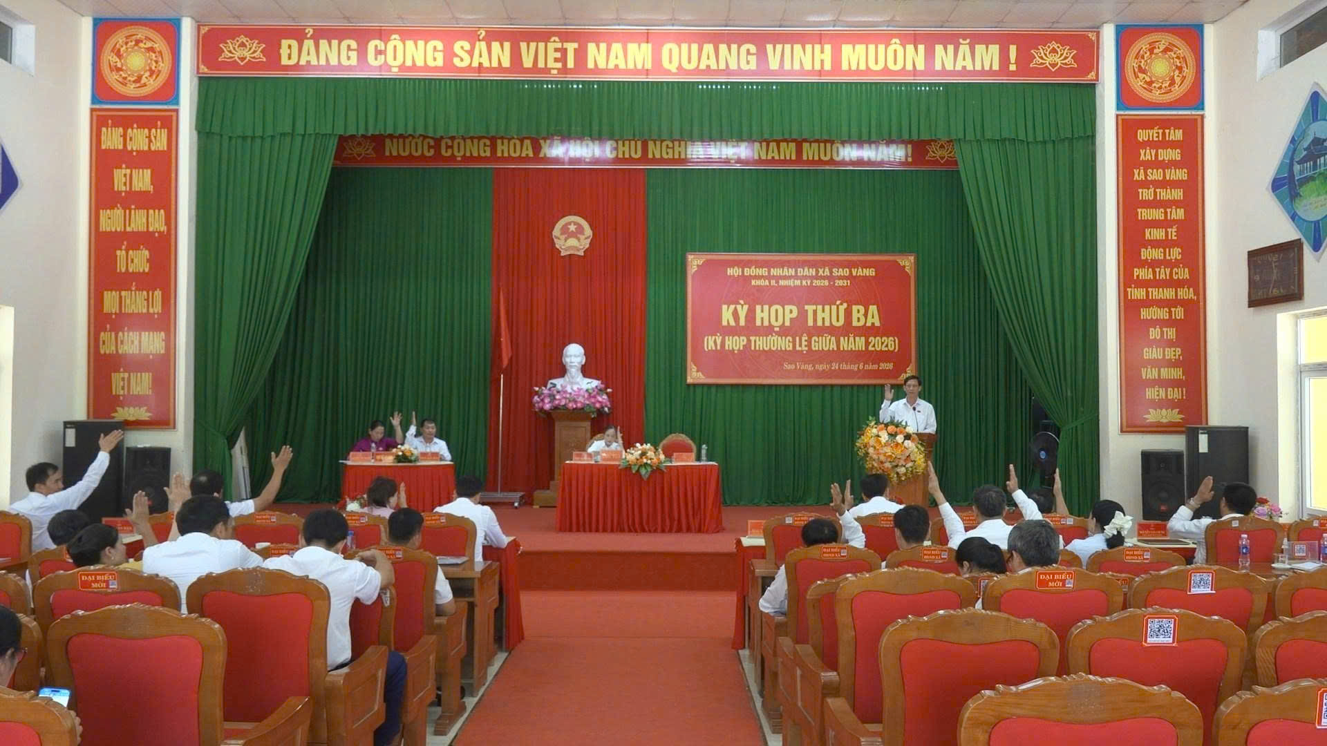 Sau sắp xếp xã Sao Vàng còn 23 thôn